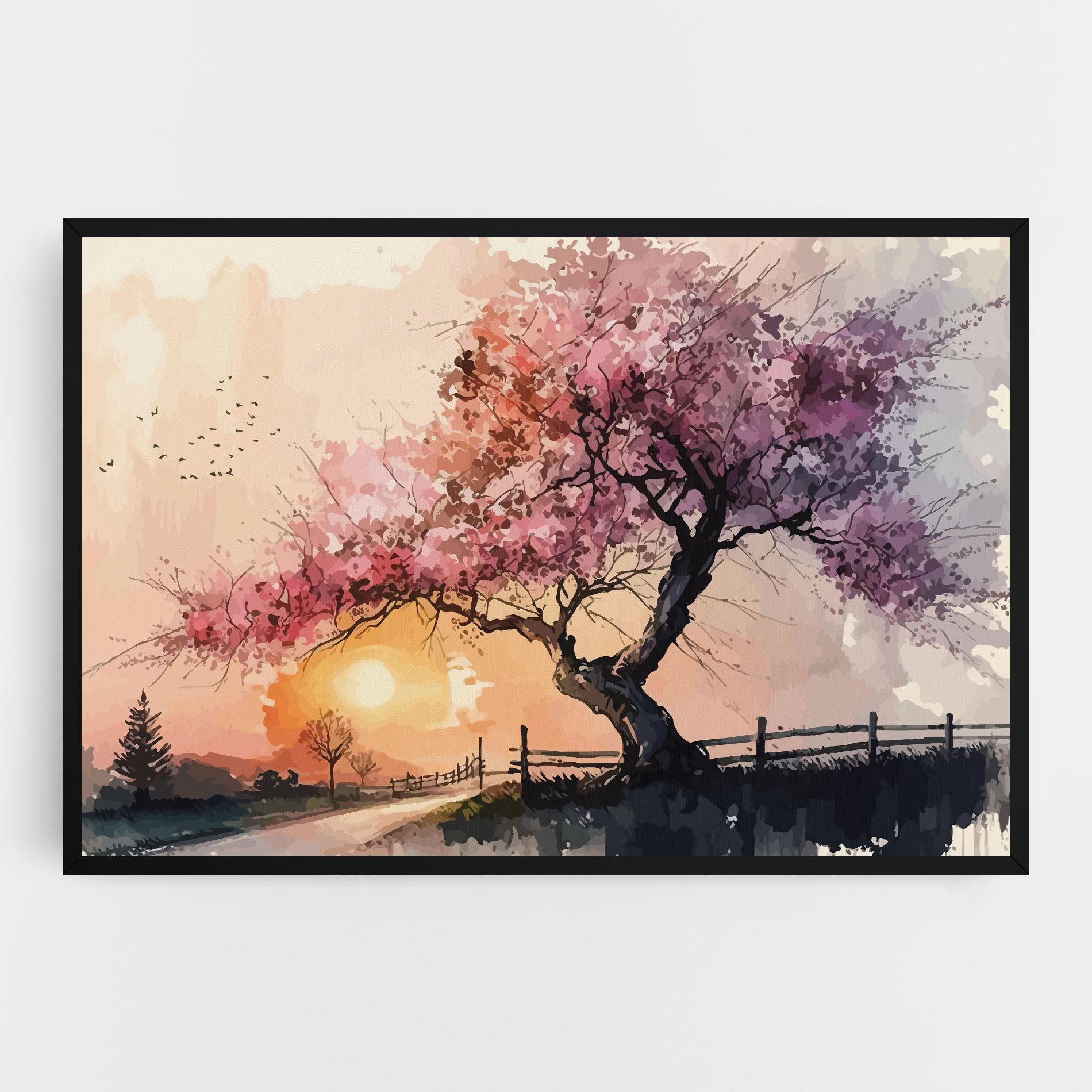 Leinwandbild Sunset Spring mockup 0