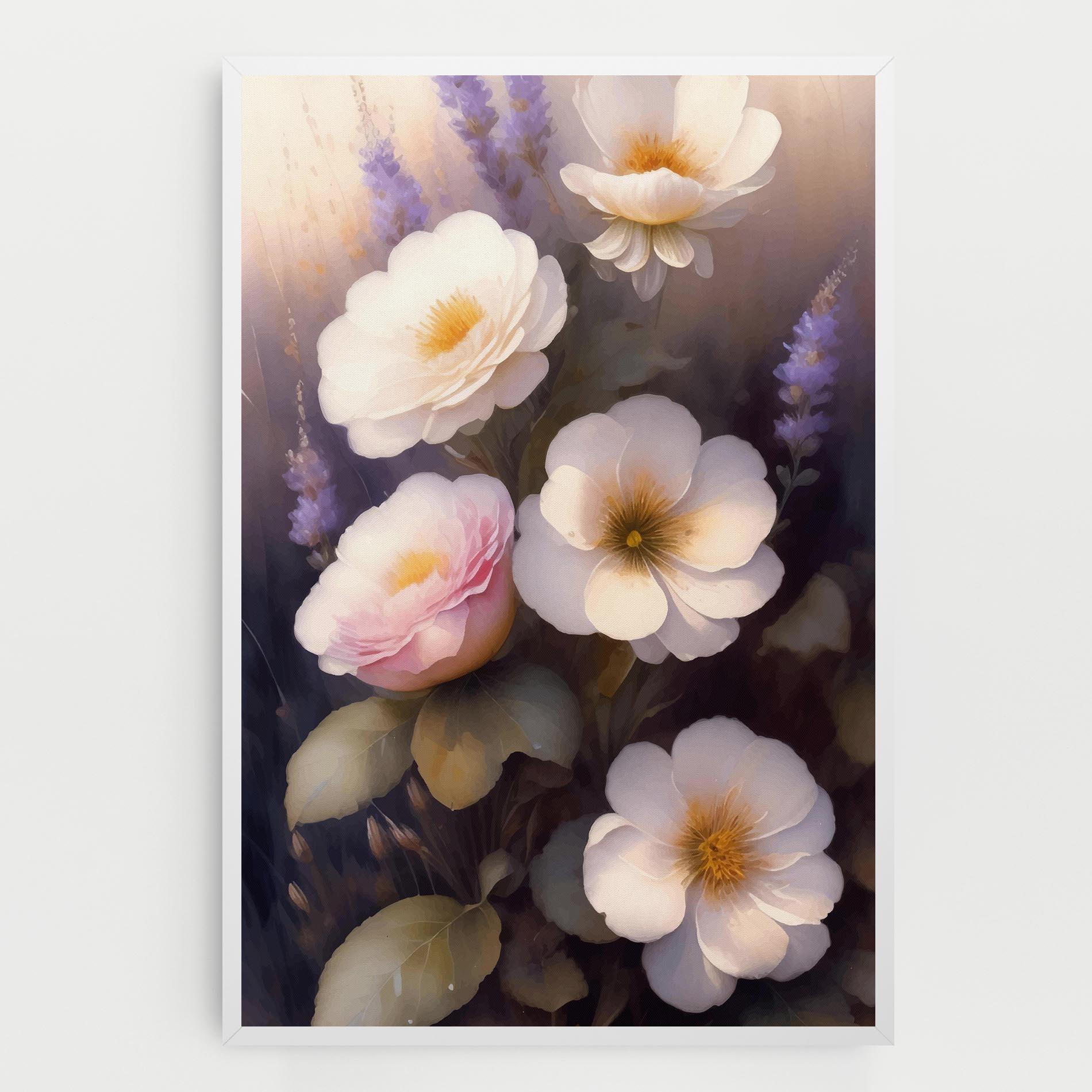 Leinwandbild Cream Flower Spring mockup 0