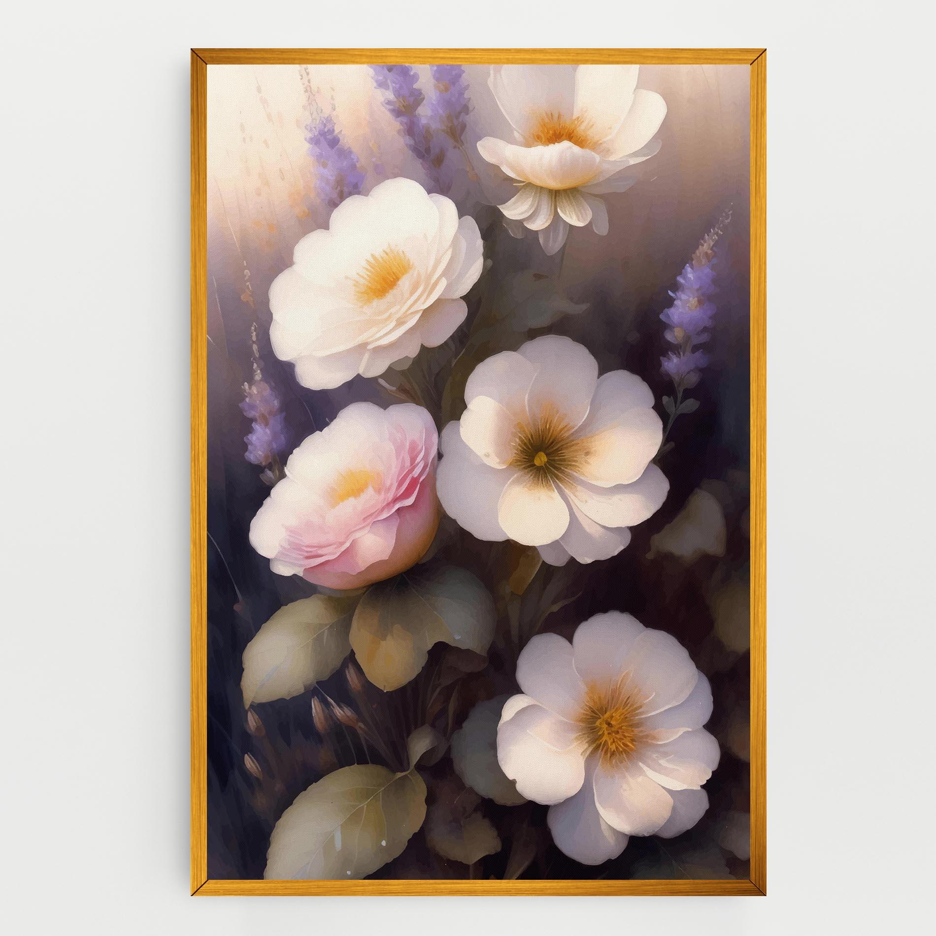 Leinwandbild Cream Flower Spring mockup 0