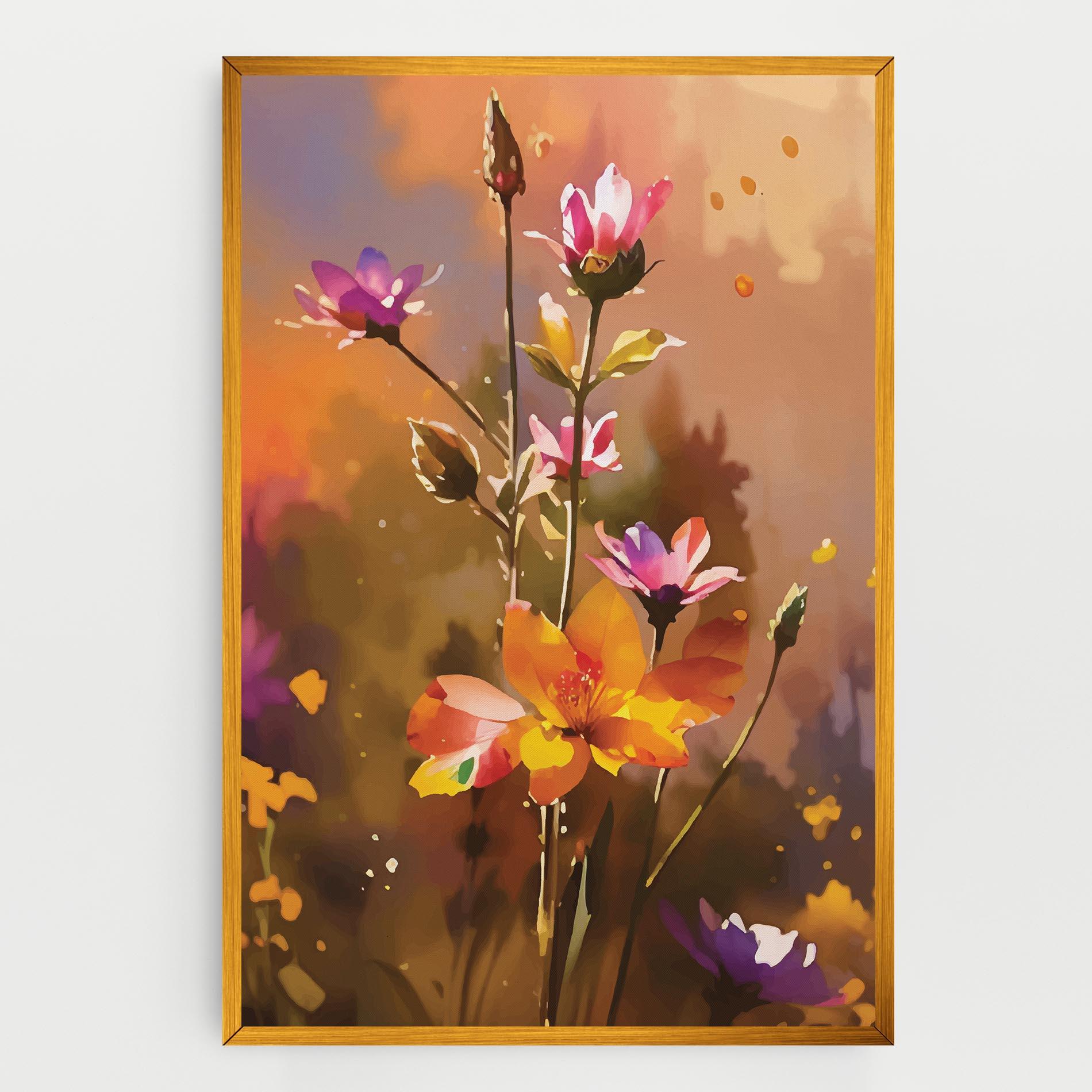 Leinwandbild Orange Pink Spring mockup 0