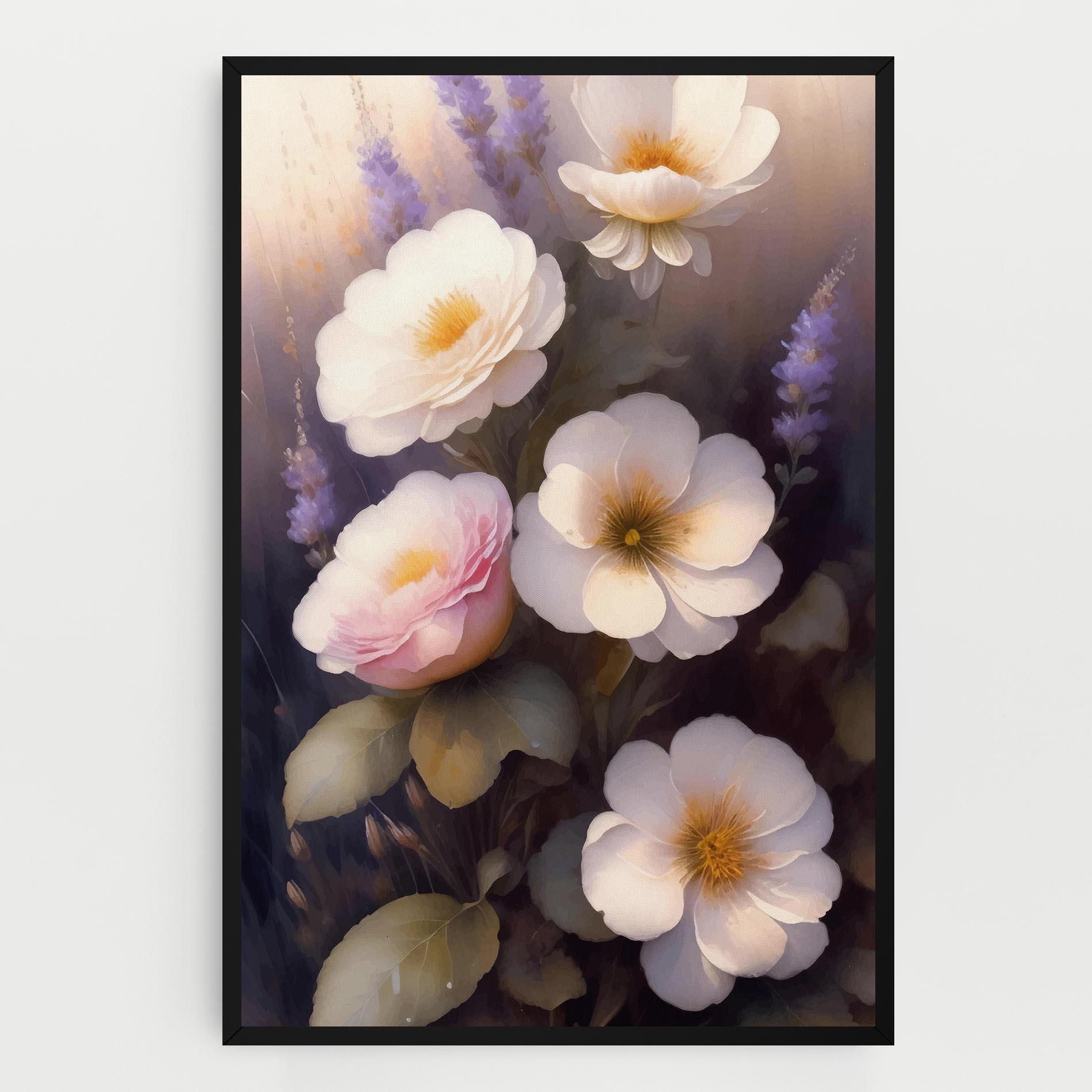 Leinwandbild Cream Flower Spring mockup 0
