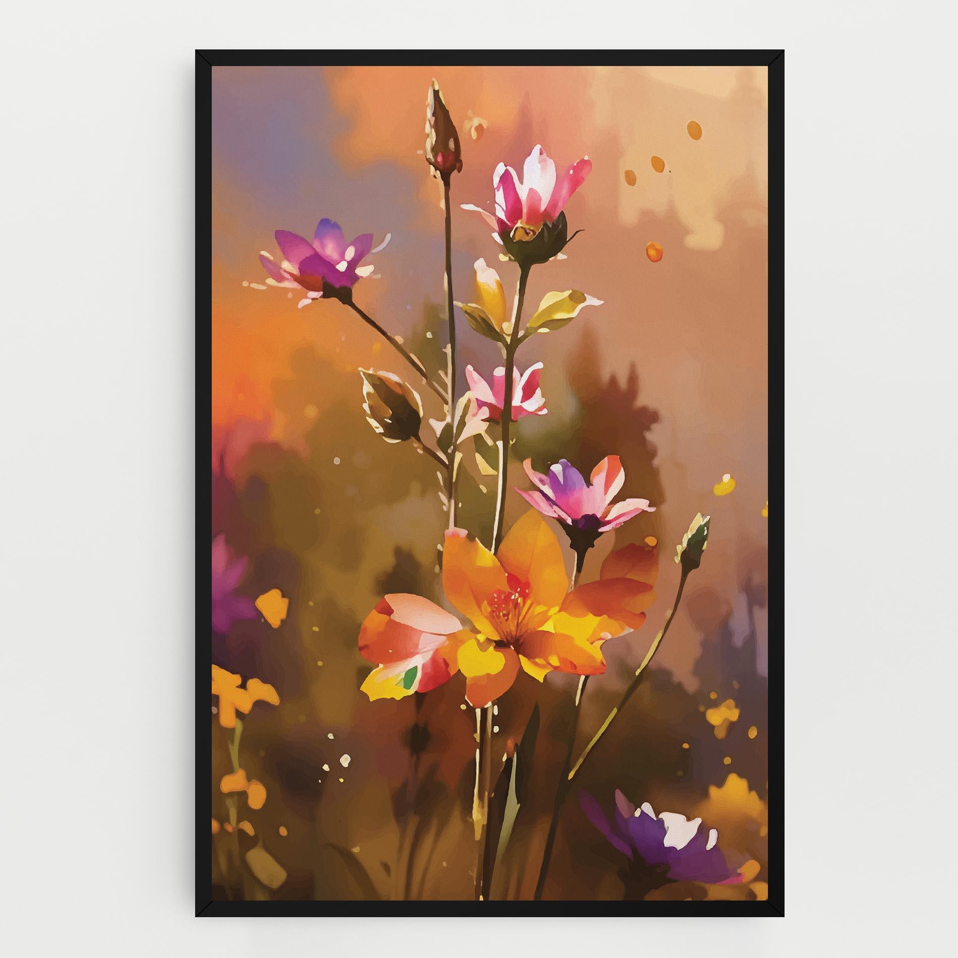 Leinwandbild Orange Pink Spring mockup 0