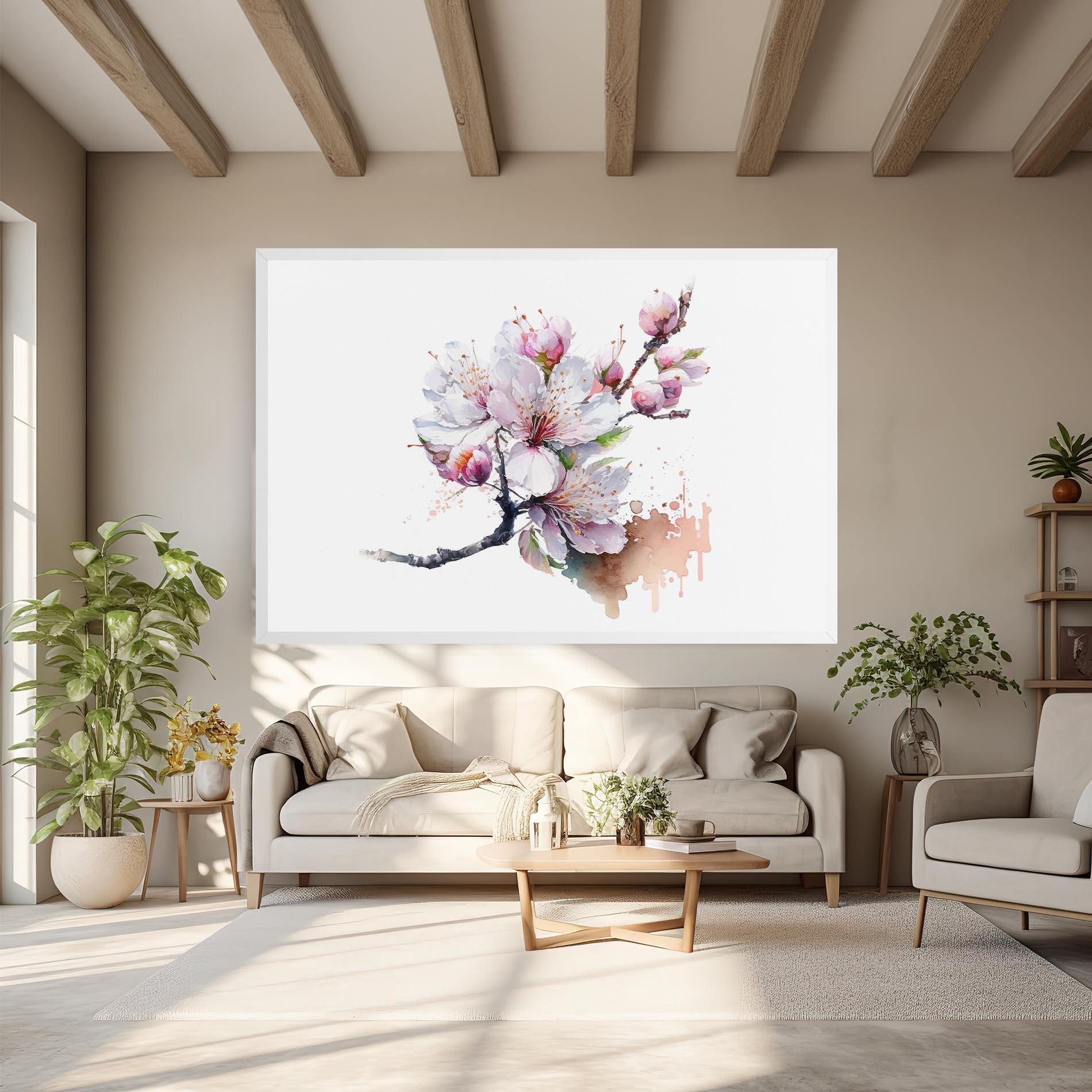 Leinwandbild Cherry Spring Art mockup 6
