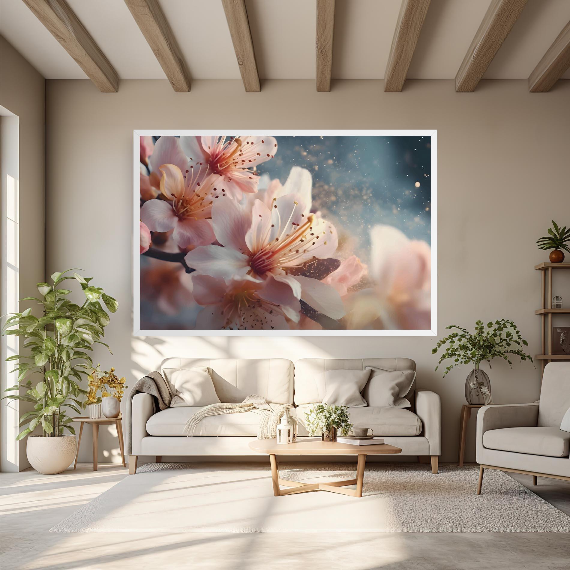 Leinwandbild Flower Spring Art mockup 6