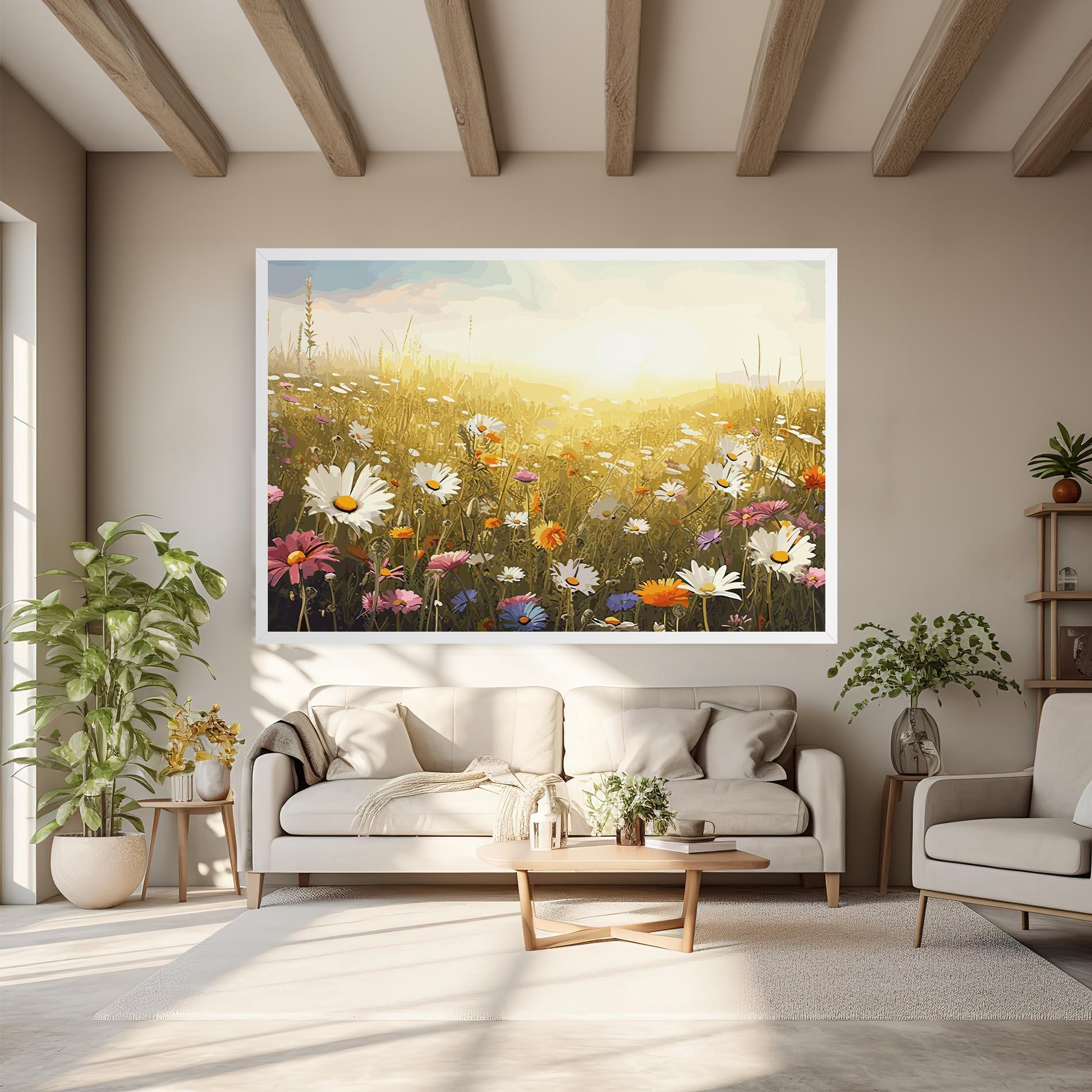 Leinwandbild Spring Field Art mockup 6