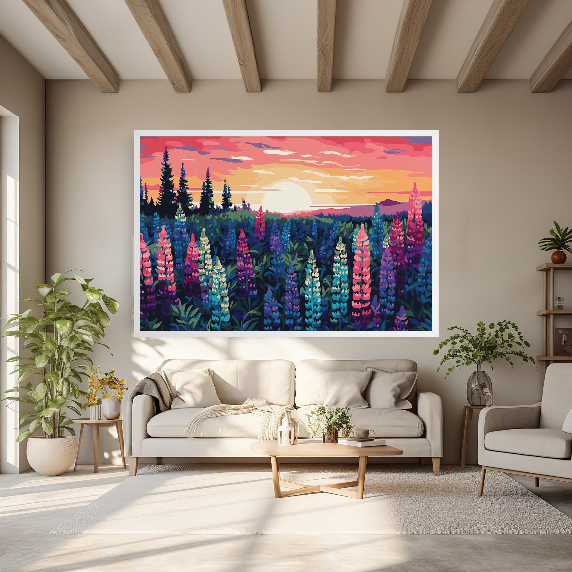 Leinwandbild Spring Sunset mockup 6