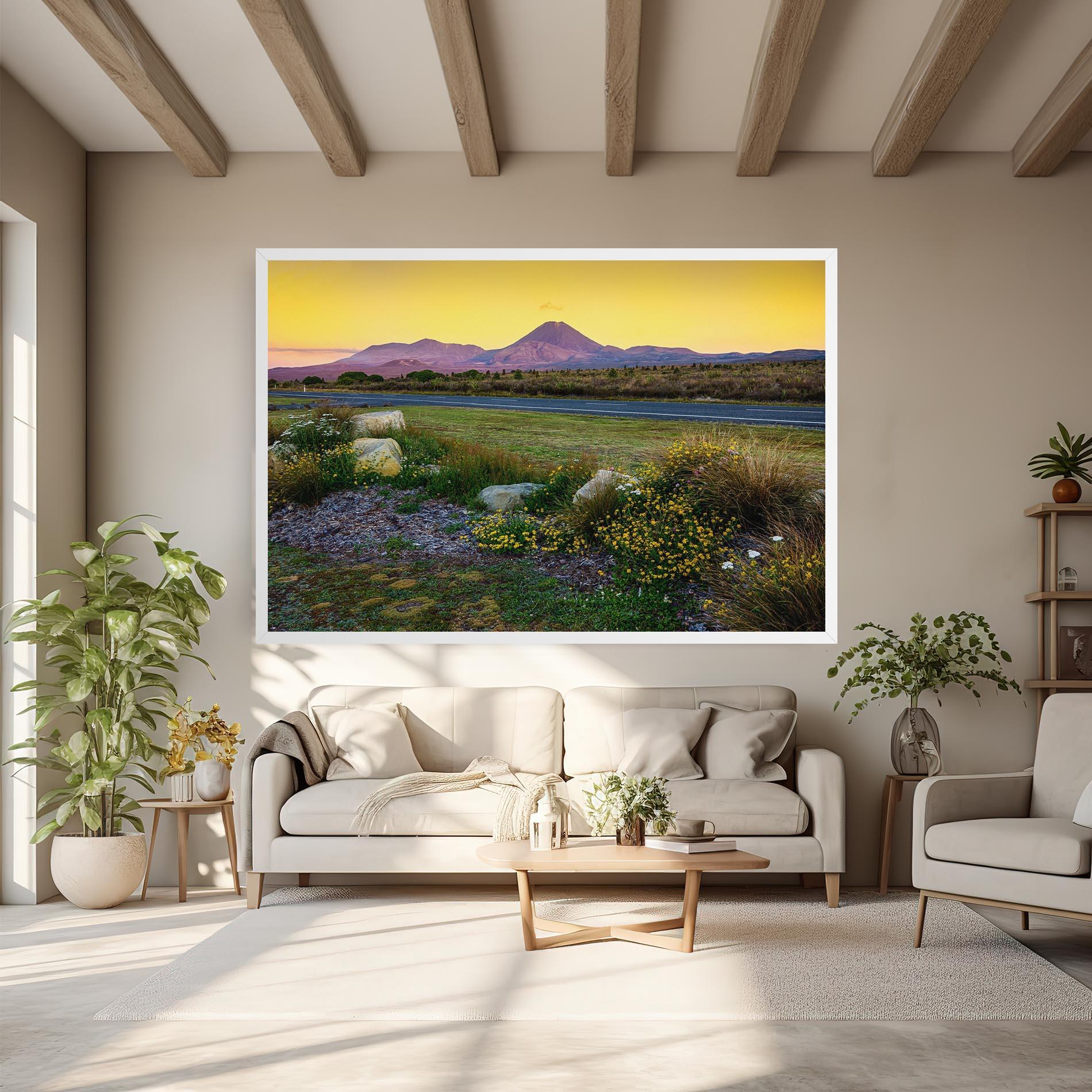 Leinwandbild Yellow Sky mockup 6