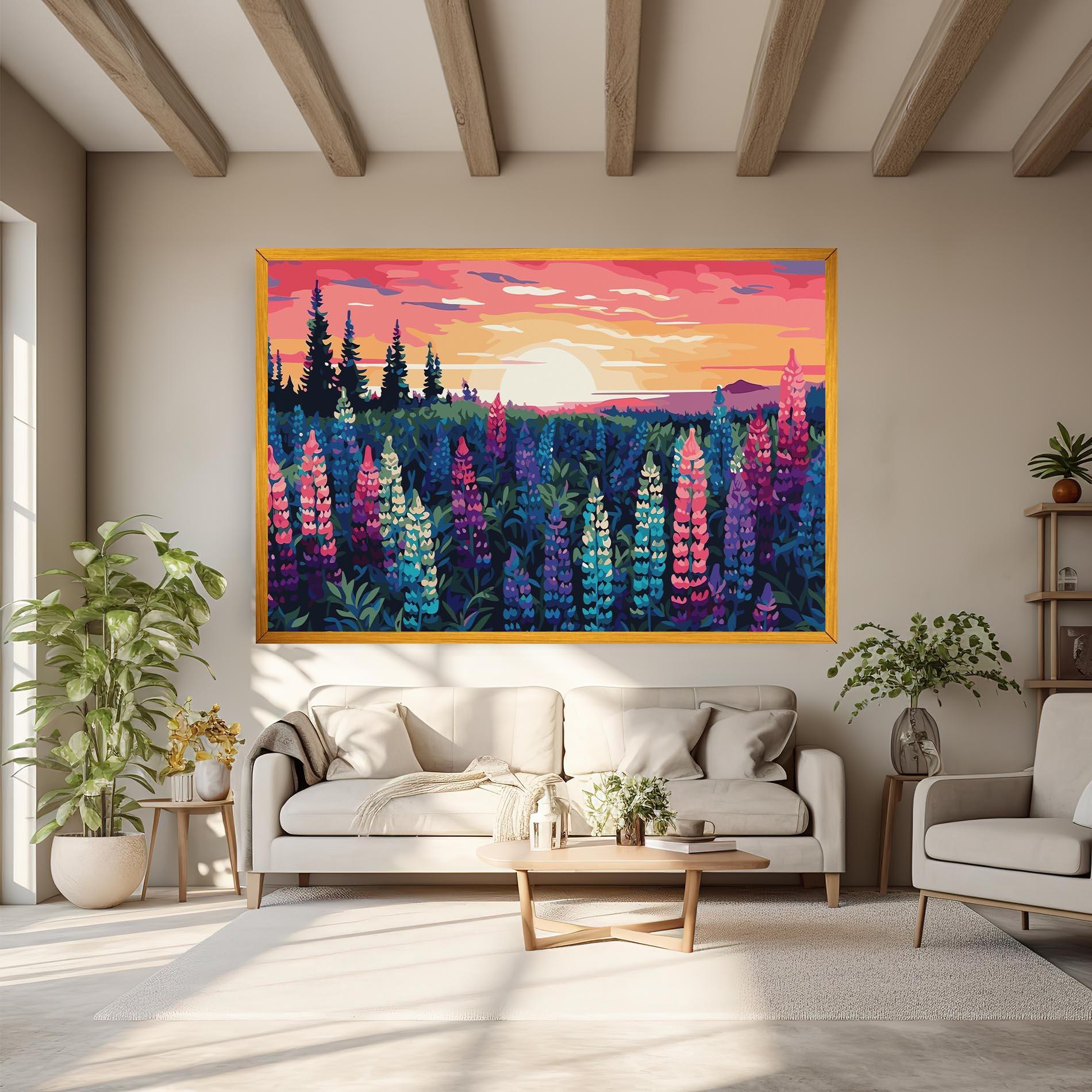 Leinwandbild Spring Sunset mockup 6