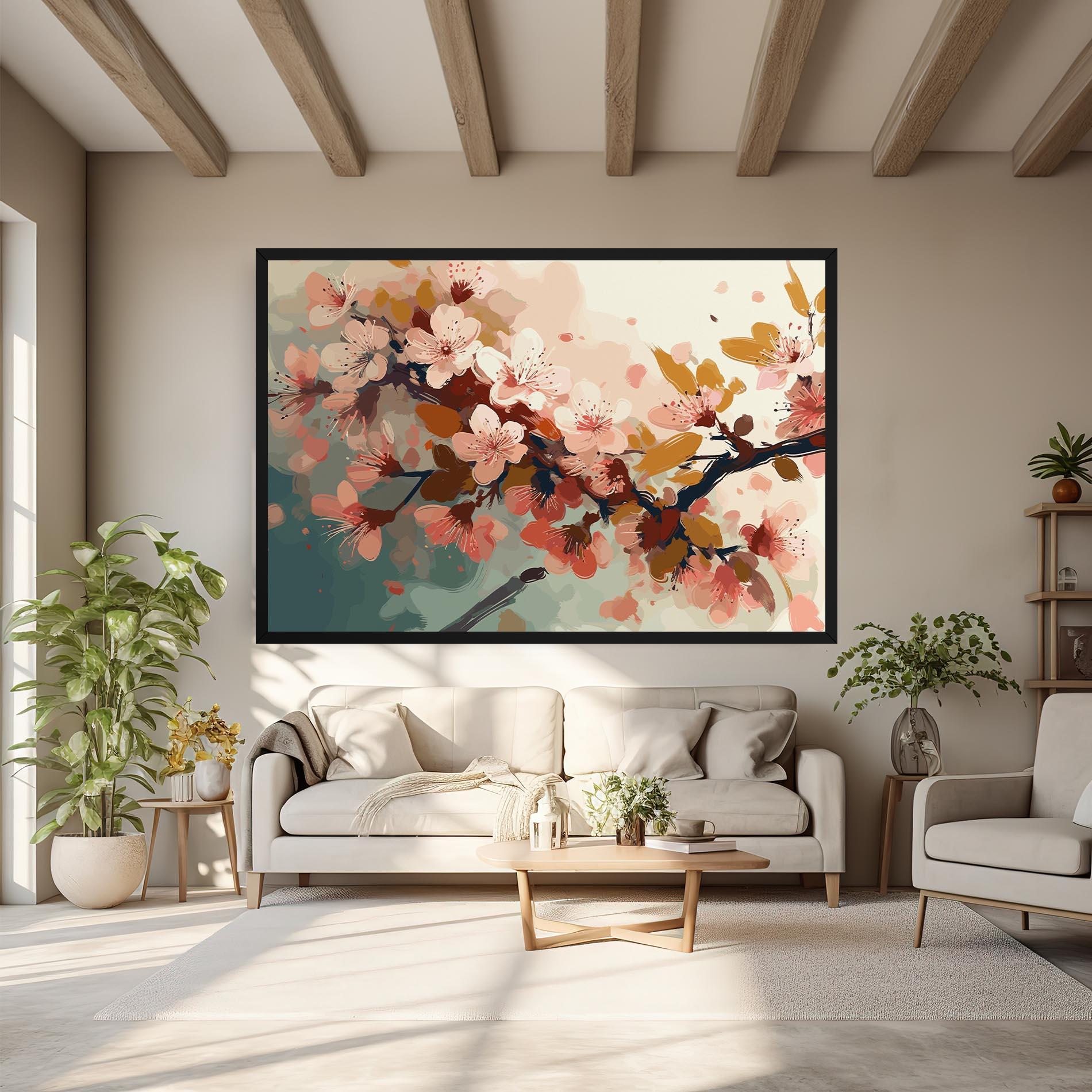 Leinwandbild Cute Spring Flower mockup 6