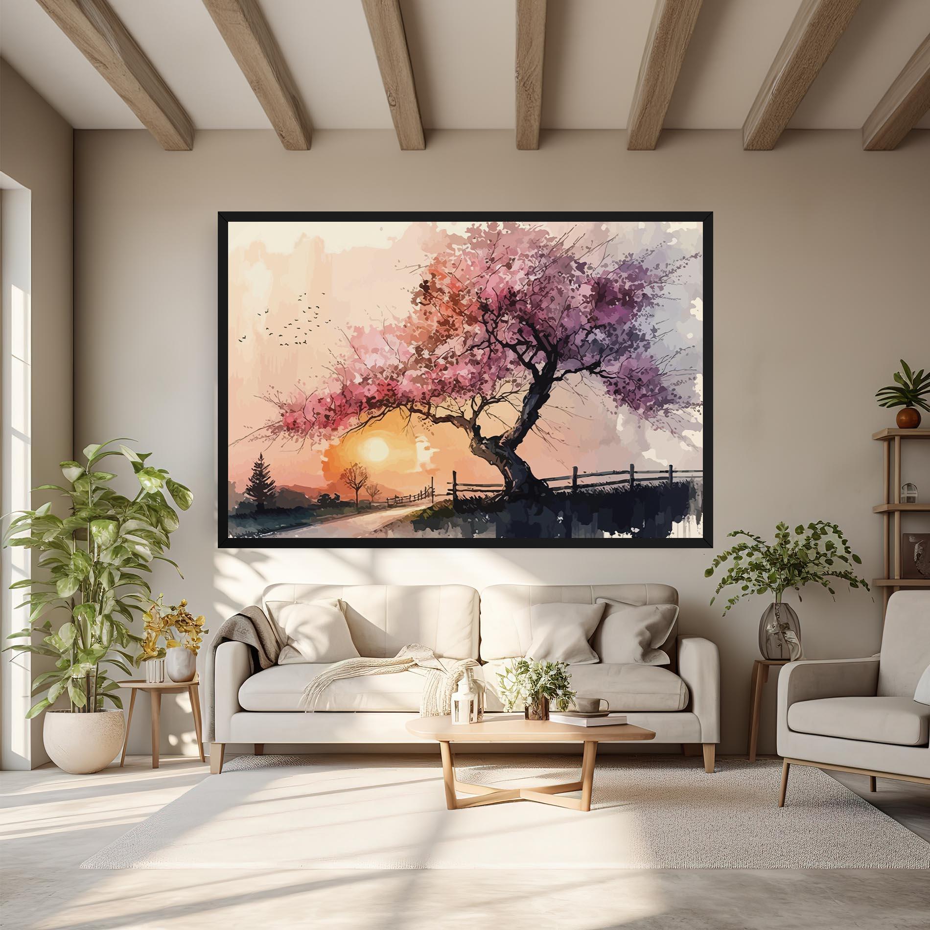 Leinwandbild Sunset Spring mockup 6
