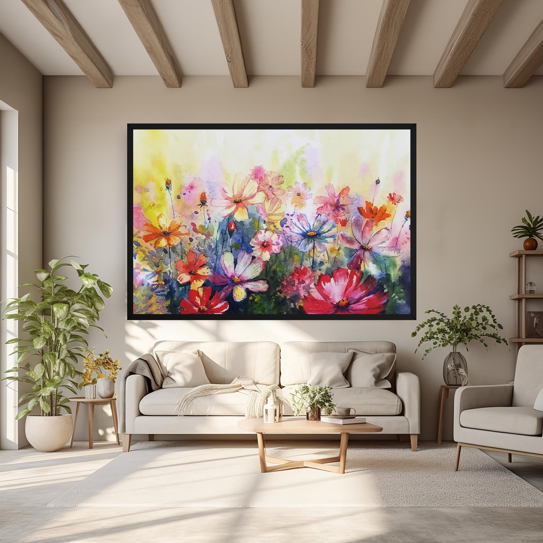 Water Art Flowers mockup 6