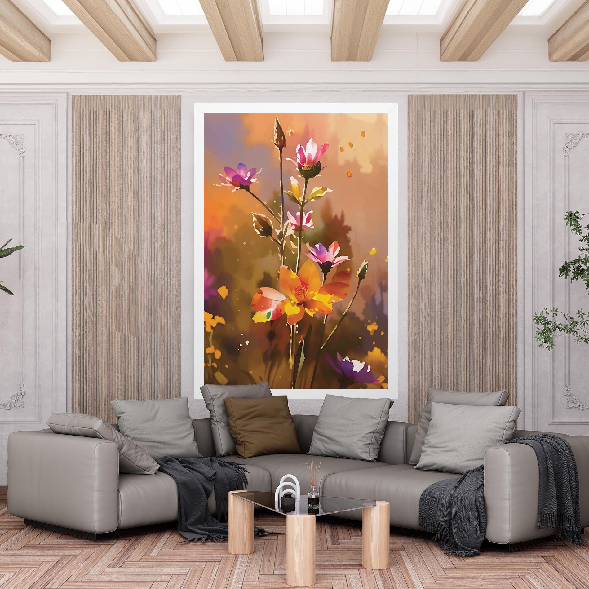 Leinwandbild Orange Pink Spring mockup 6