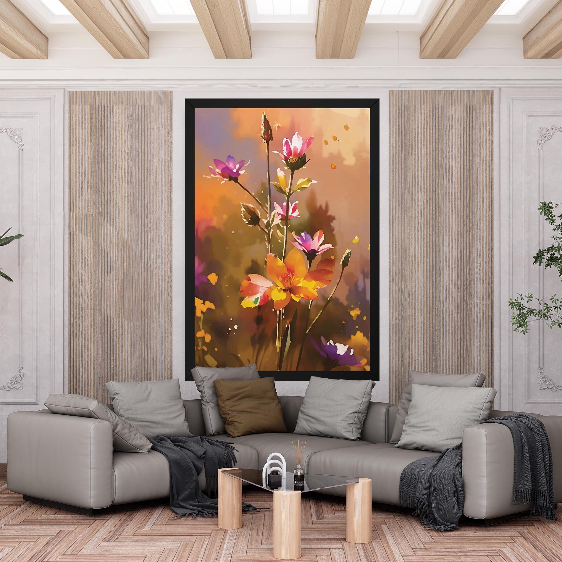 Leinwandbild Orange Pink Spring mockup 6