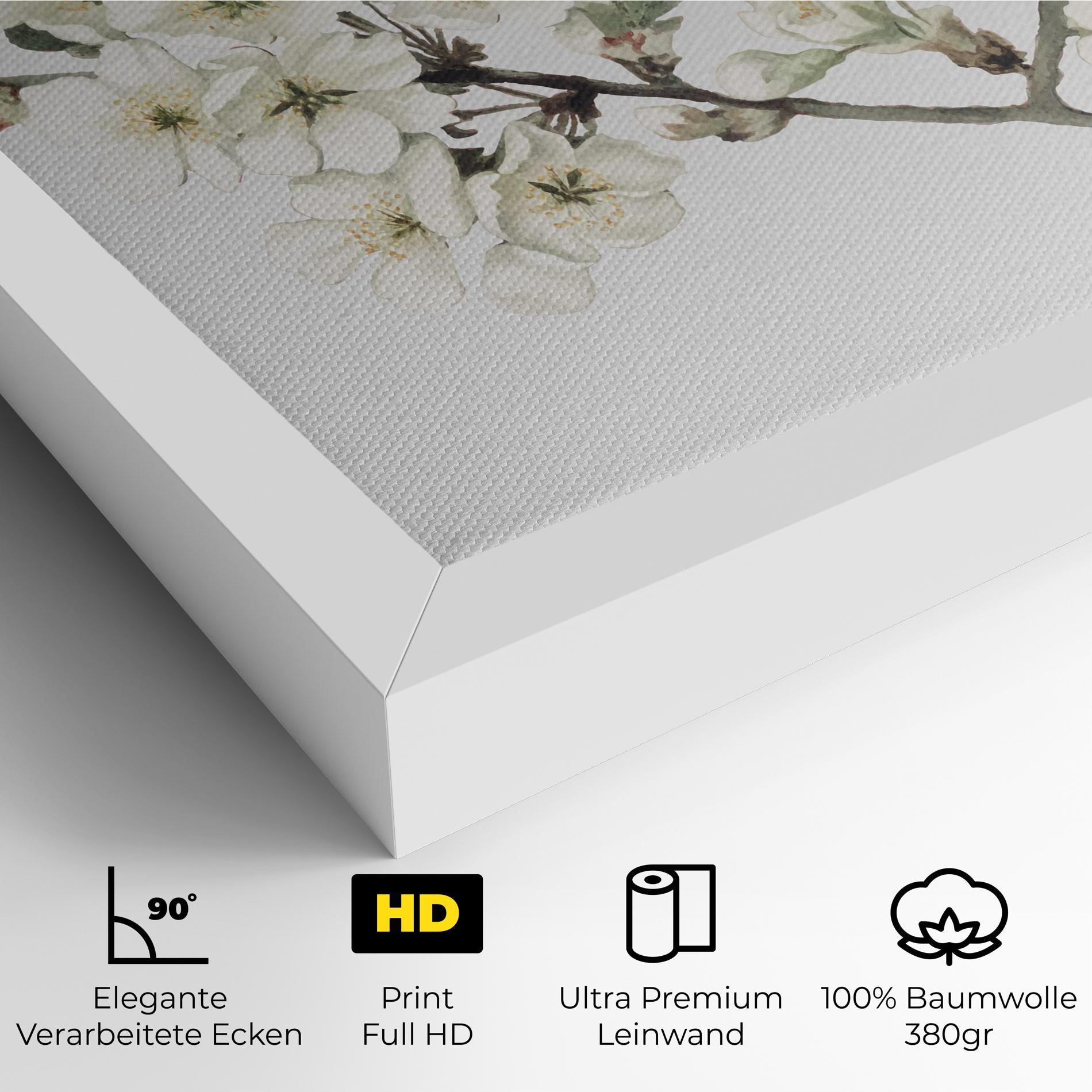 Leinwandbild Bee Spring Flower mockup 4