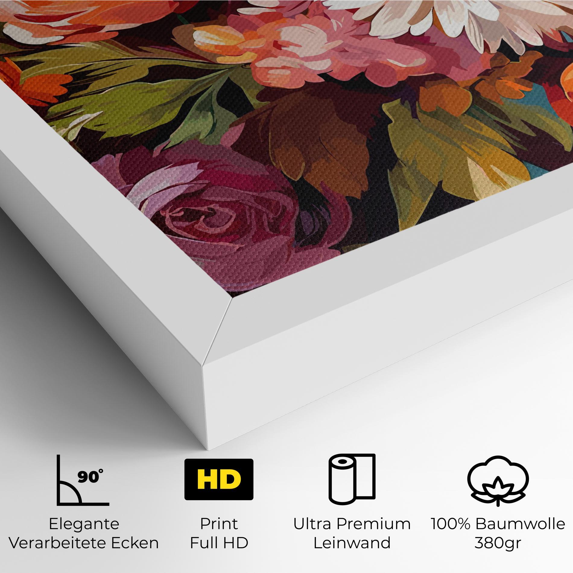 Leinwandbild Cream Orange Spring mockup 4