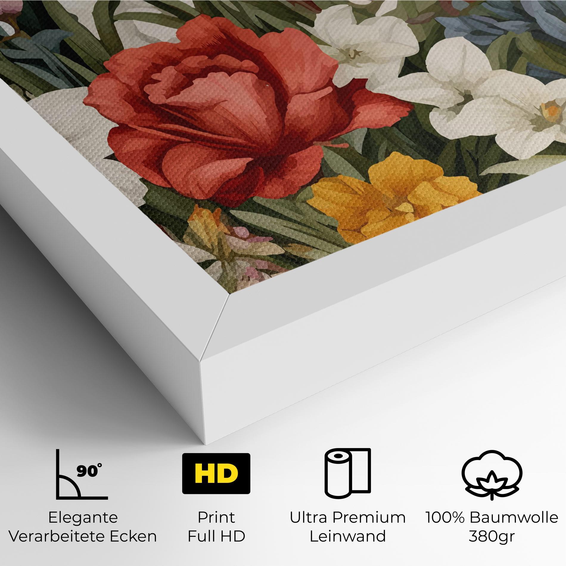 Leinwandbild Orange Red Spring mockup 4