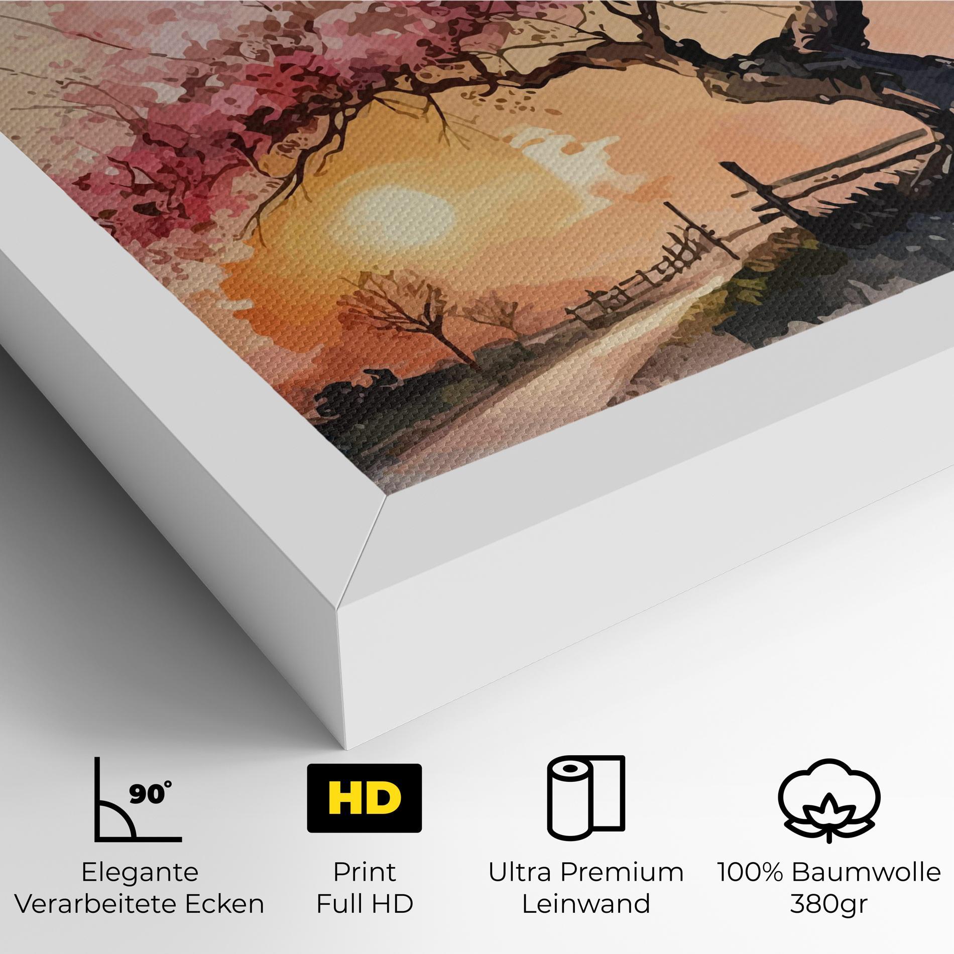 Leinwandbild Sunset Spring mockup 4