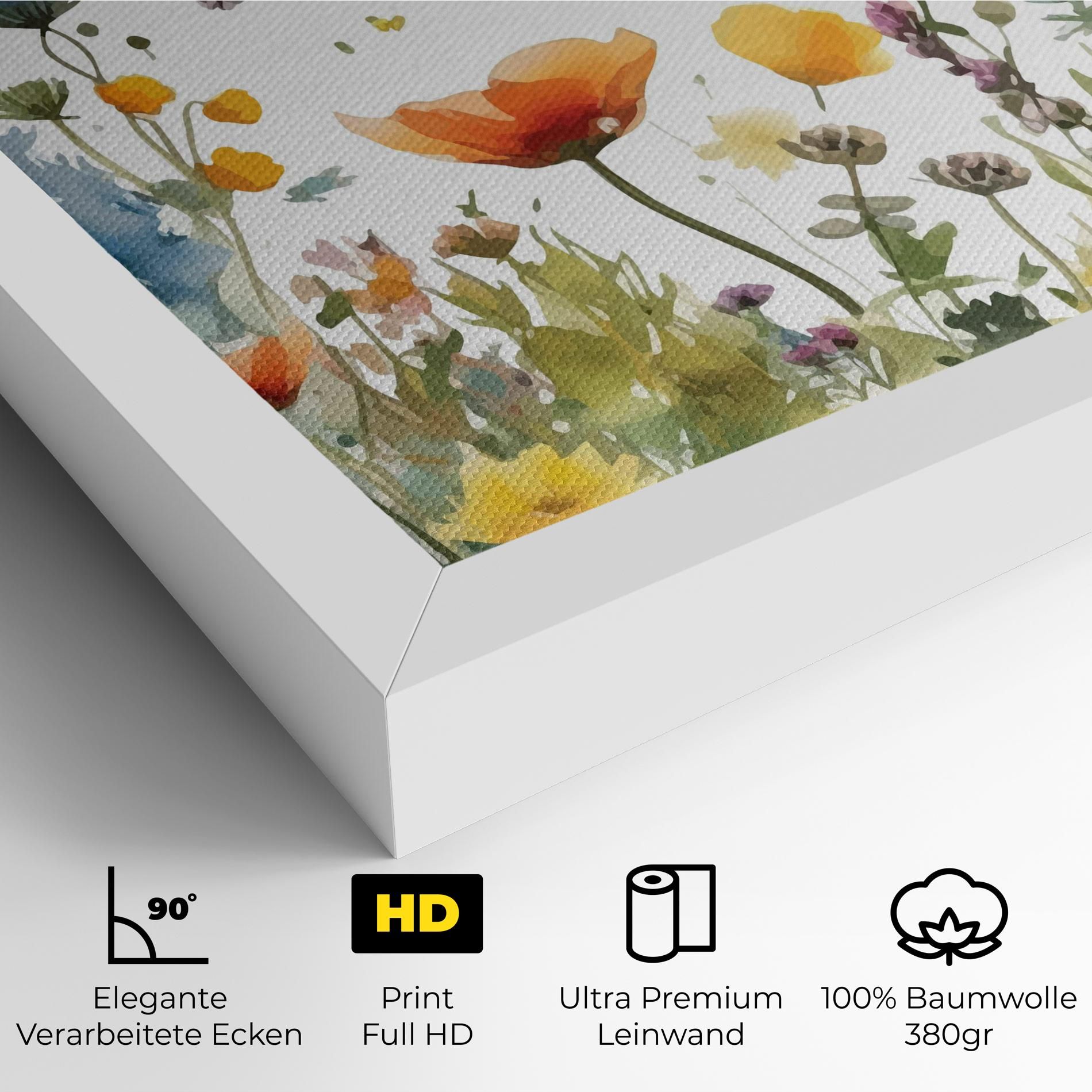 Watercolor Spring Flowers mockup 4
