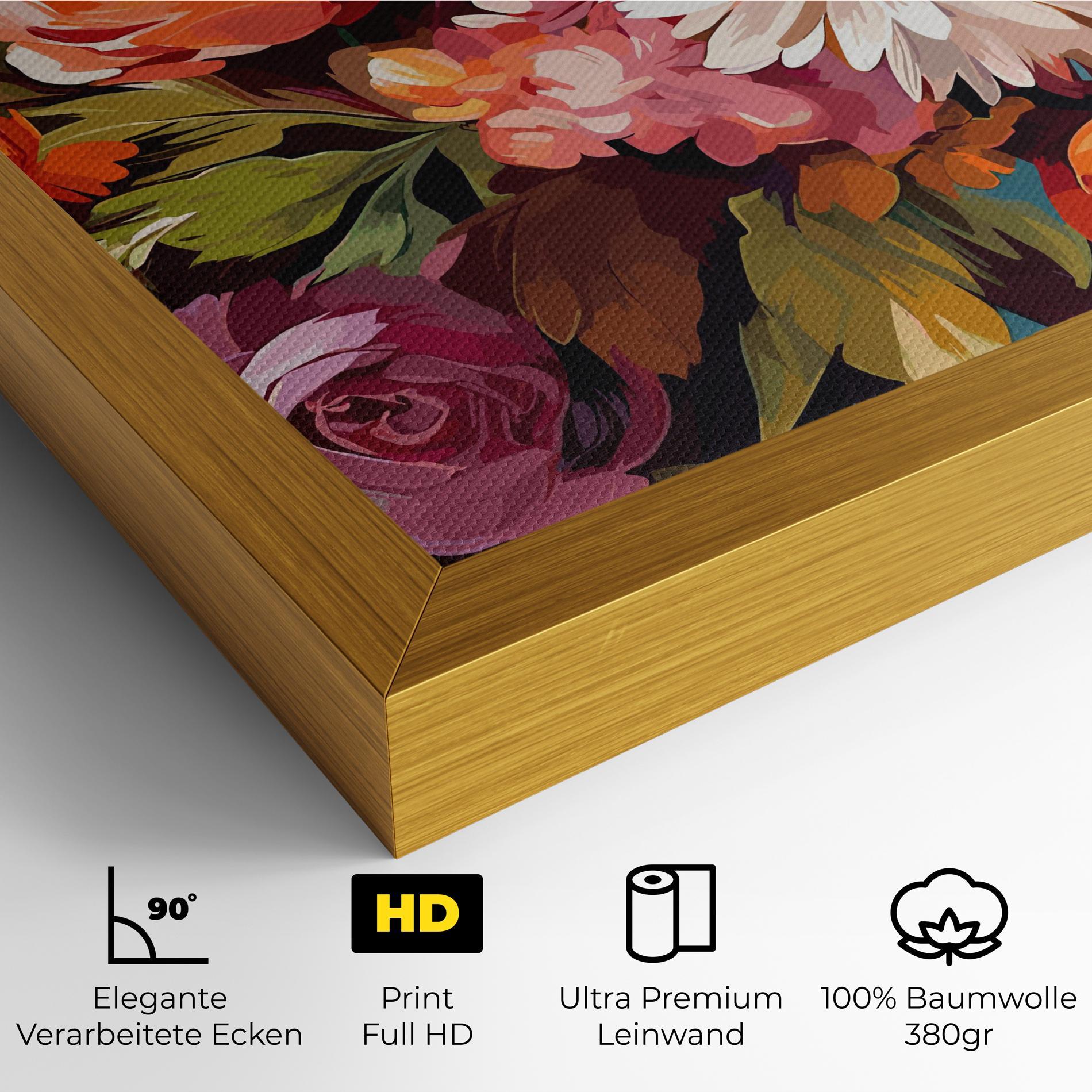 Leinwandbild Cream Orange Spring mockup 4