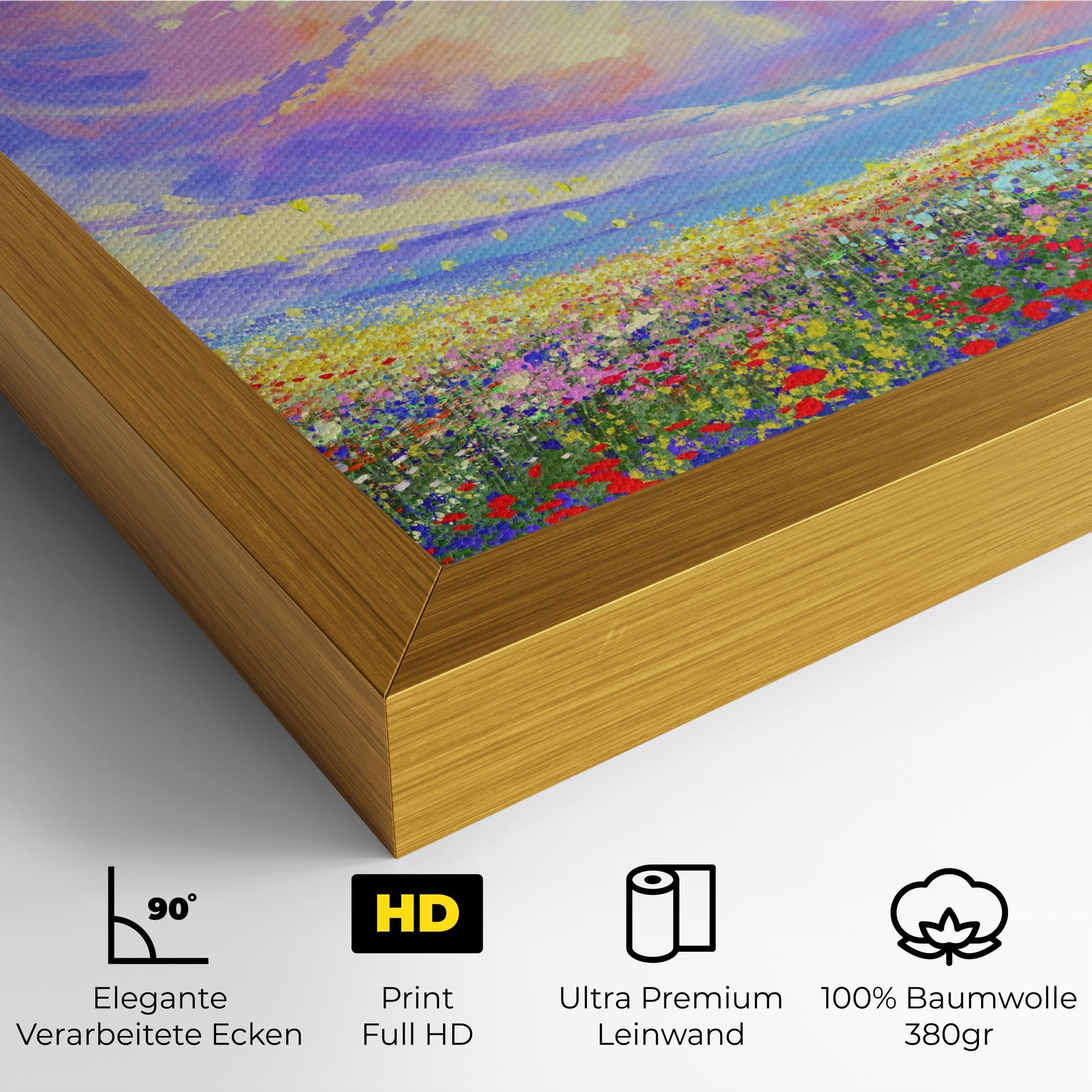 Leinwandbild Spring Field mockup 4