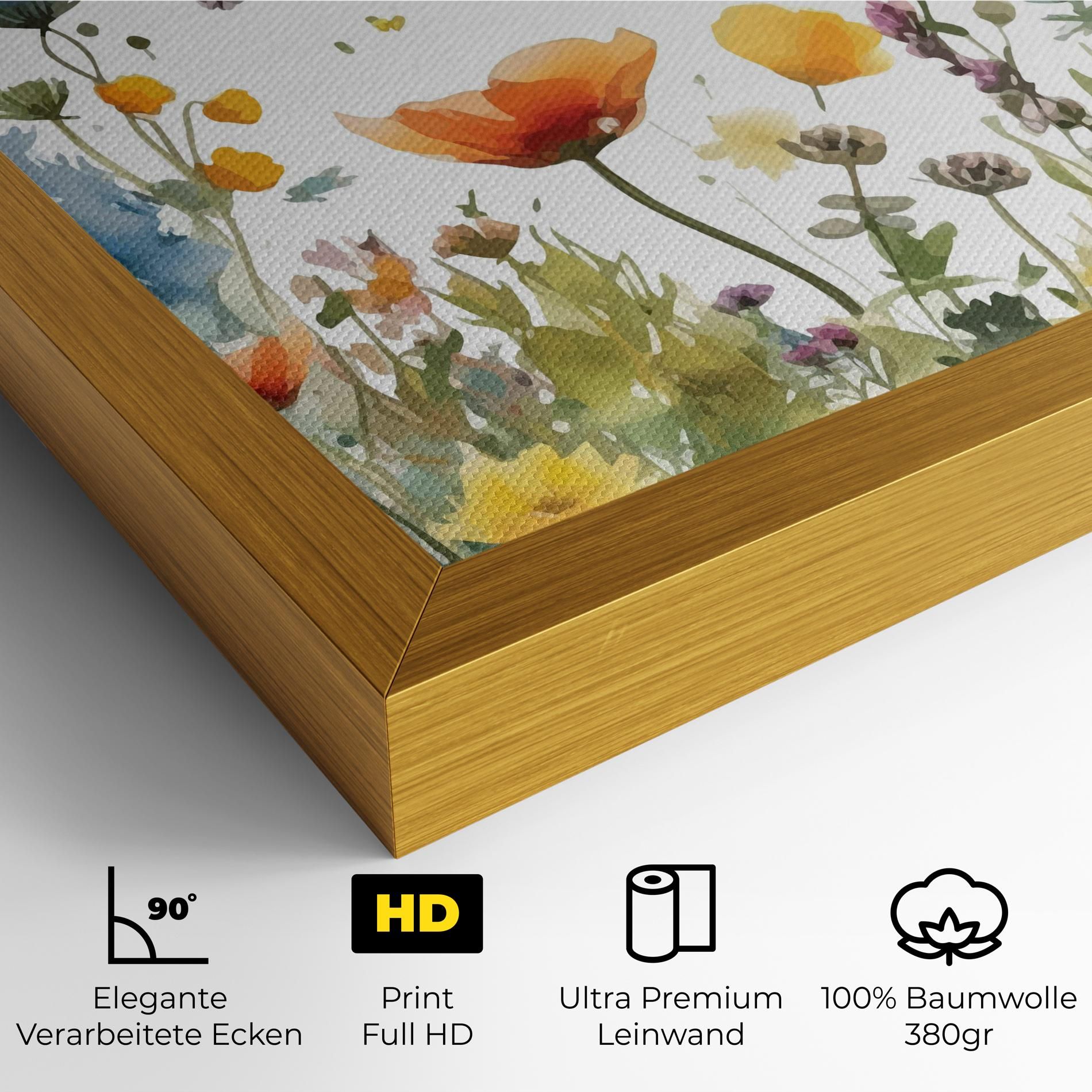 Watercolor Spring Flowers mockup 4