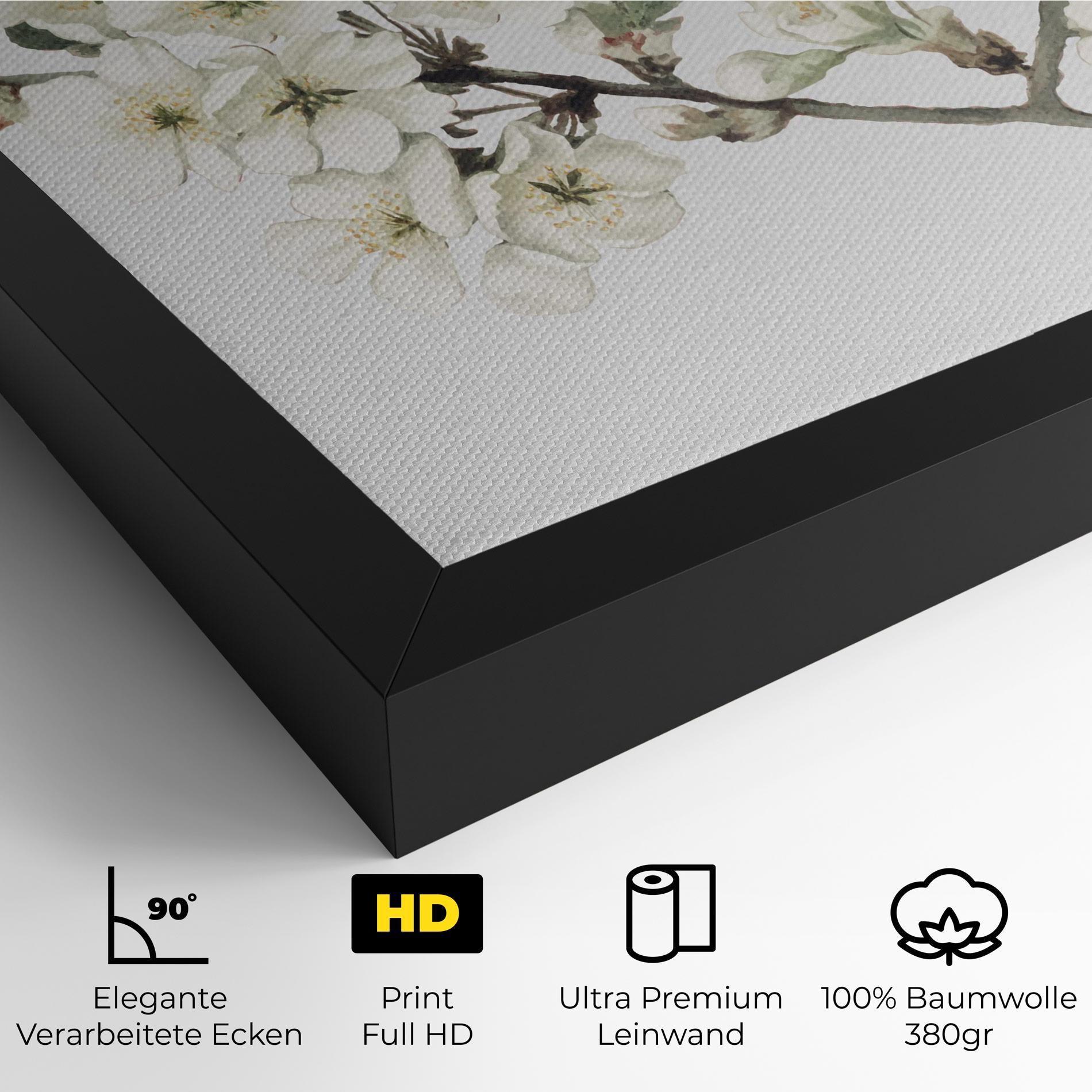 Leinwandbild Bee Spring Flower mockup 4