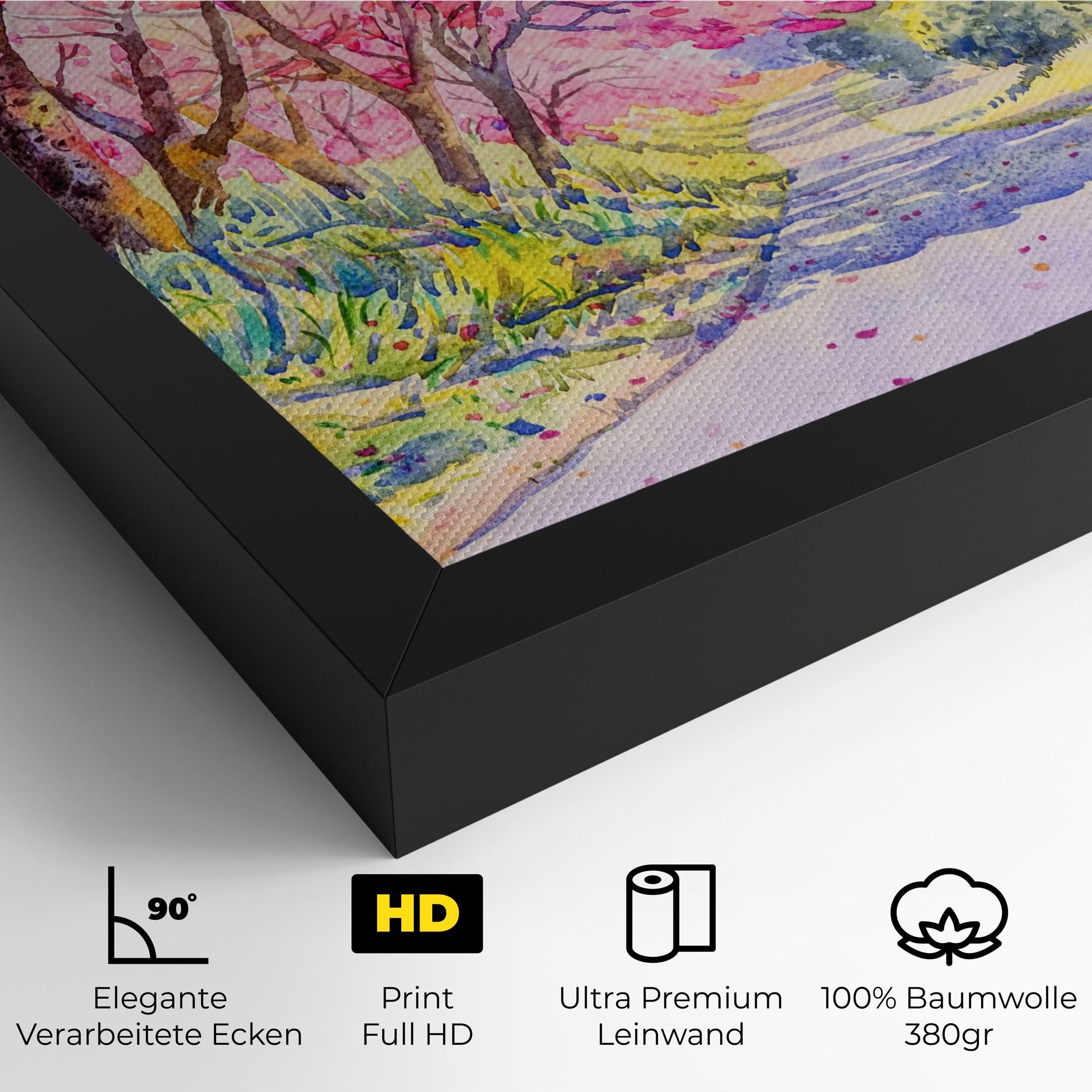 Pink Trees Art mockup 4