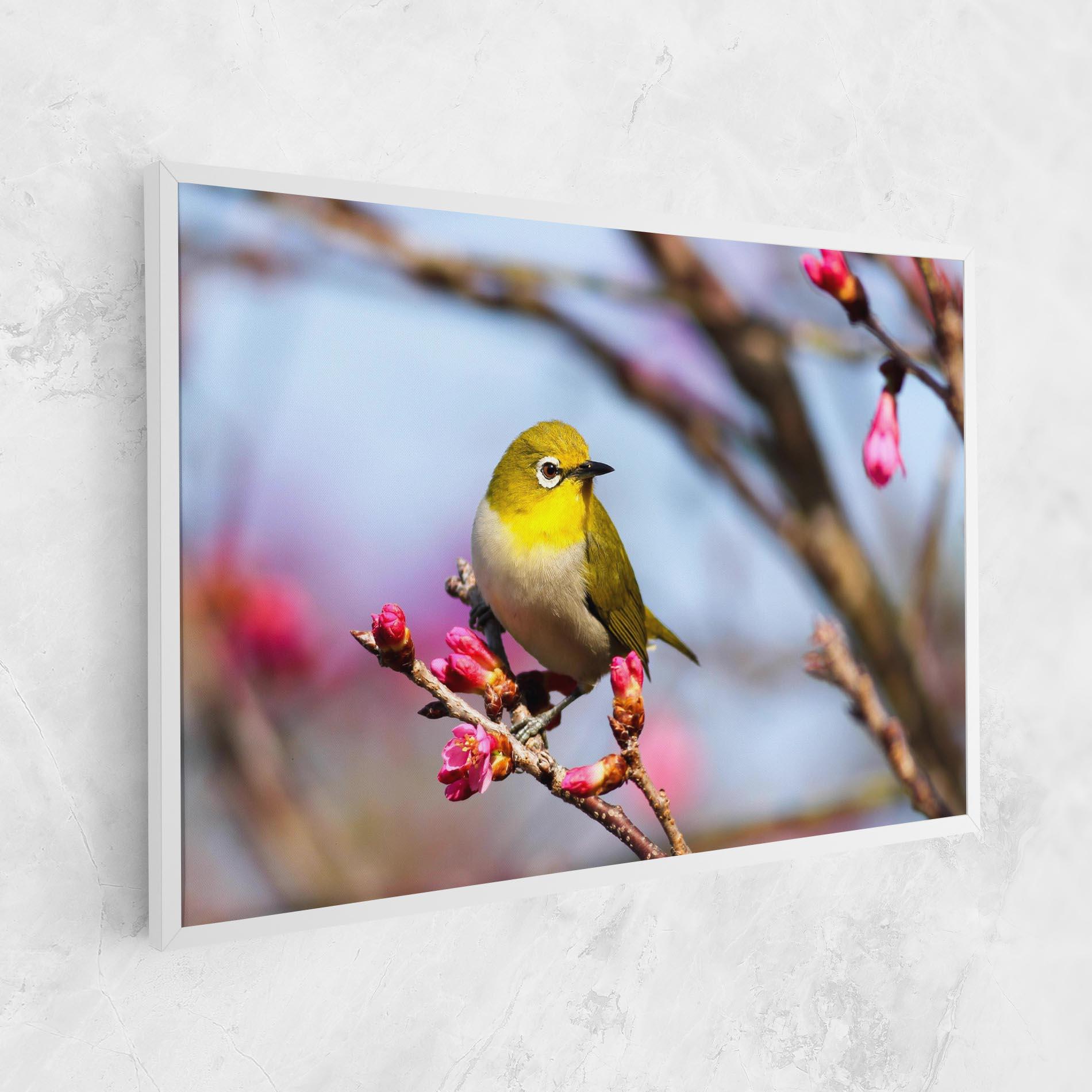 Leinwandbild Cute Pink Flower Buds mockup 1