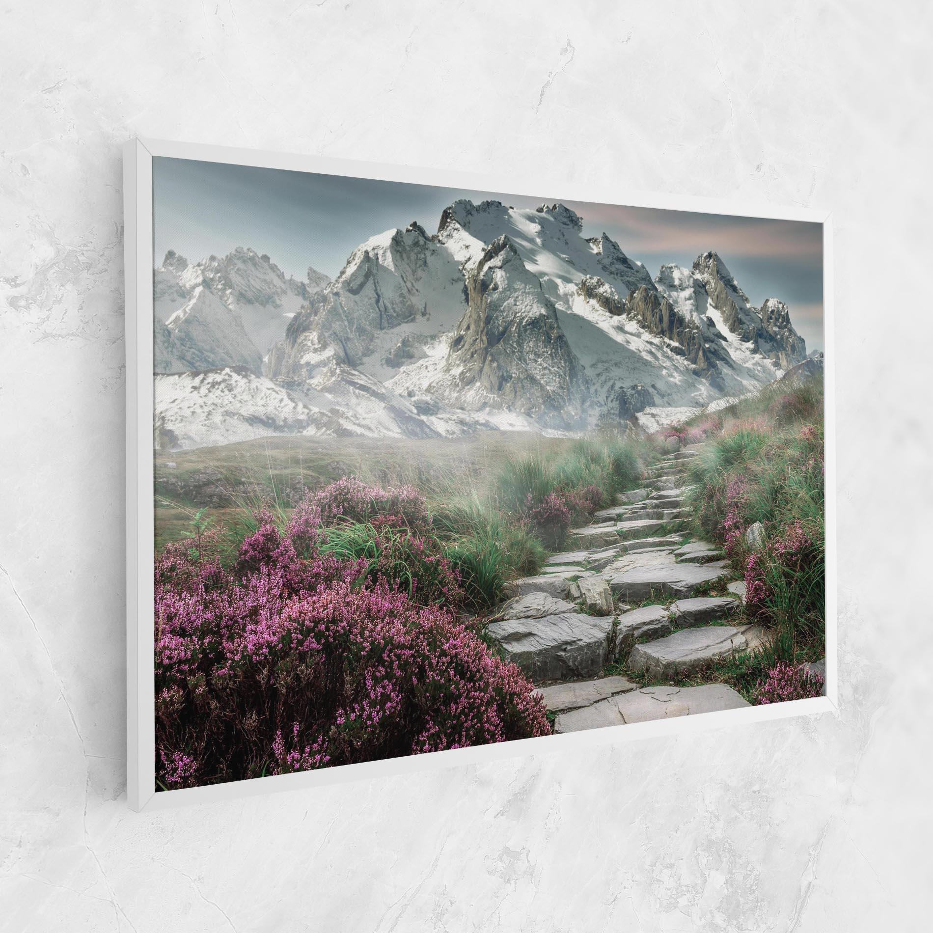 Leinwandbild Mountain Spring View mockup 1