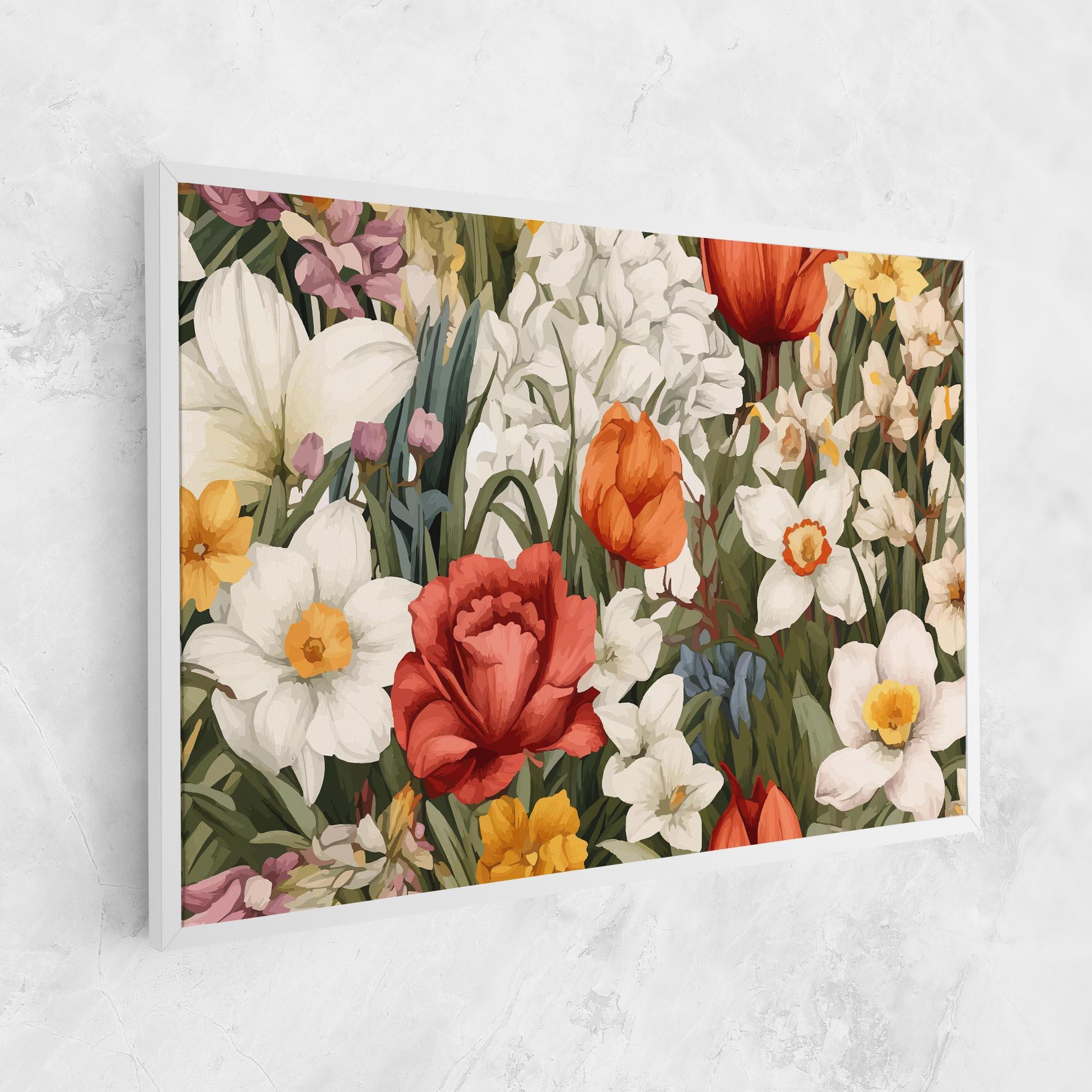 Leinwandbild Orange Red Spring mockup 1