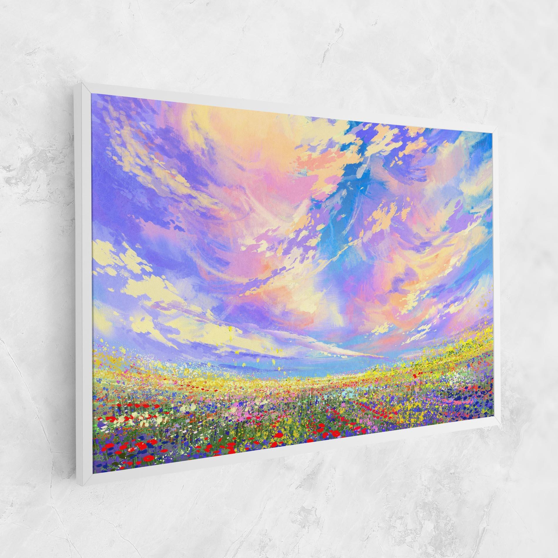 Leinwandbild Spring Field mockup 1