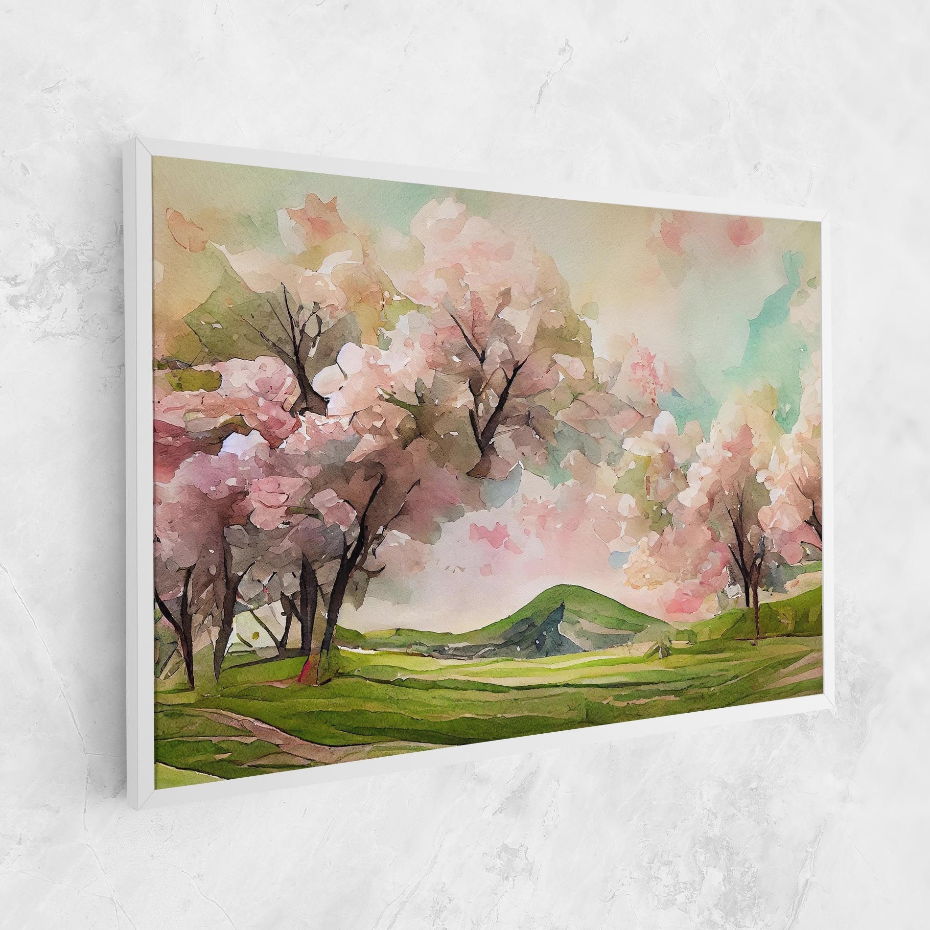 Spring Pink Trees mockup 1