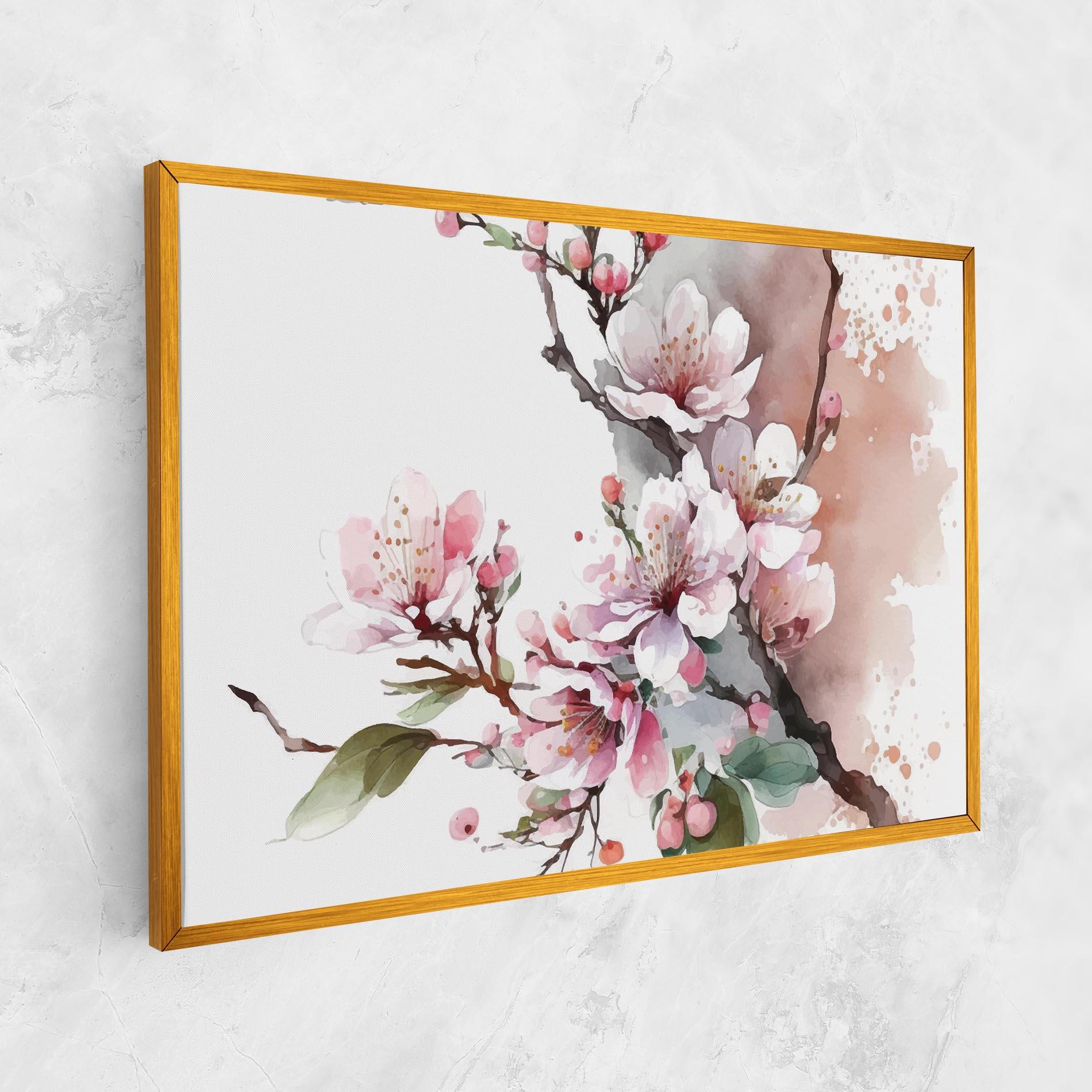 Leinwandbild Cherry Spring Flower mockup 1