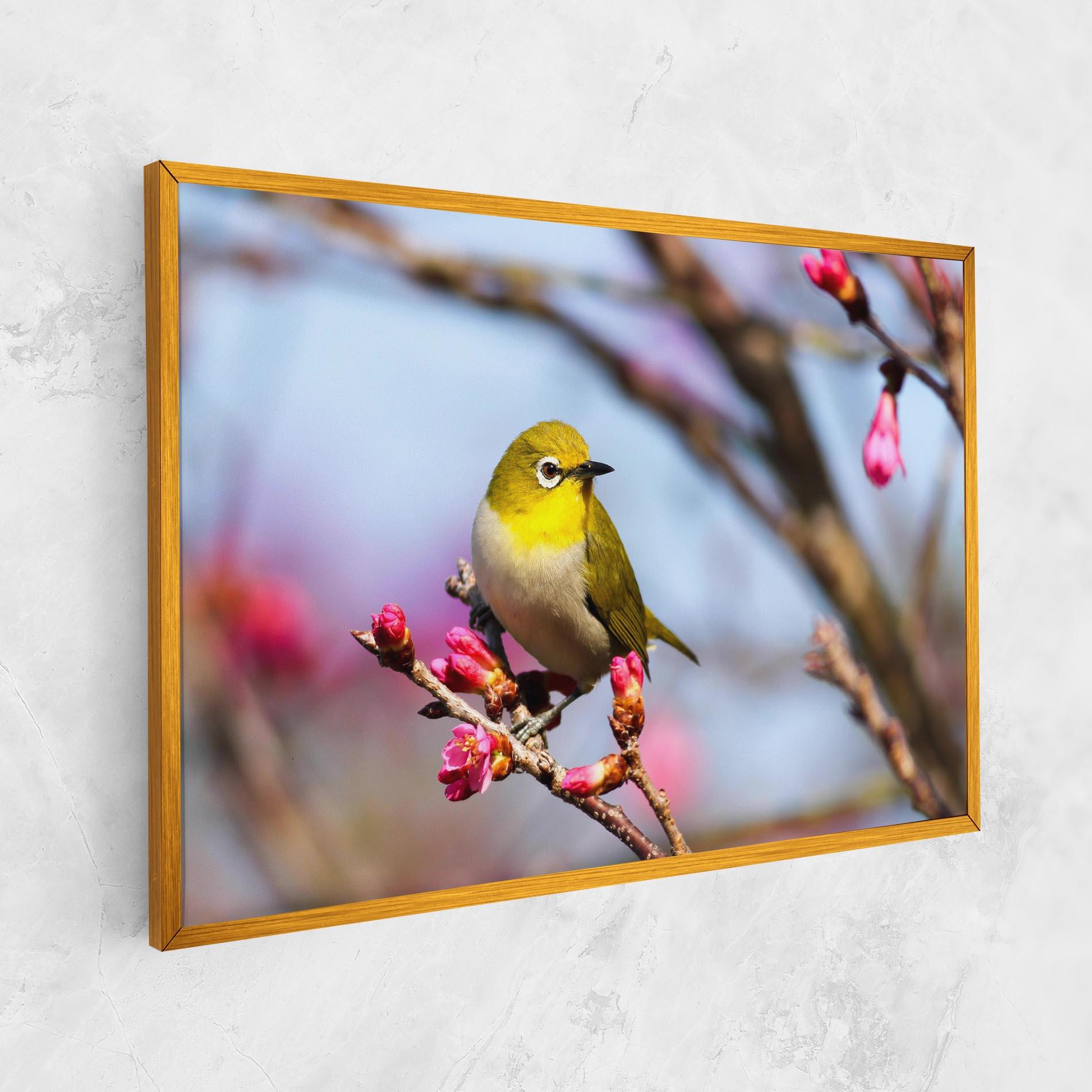 Leinwandbild Cute Pink Flower Buds mockup 1