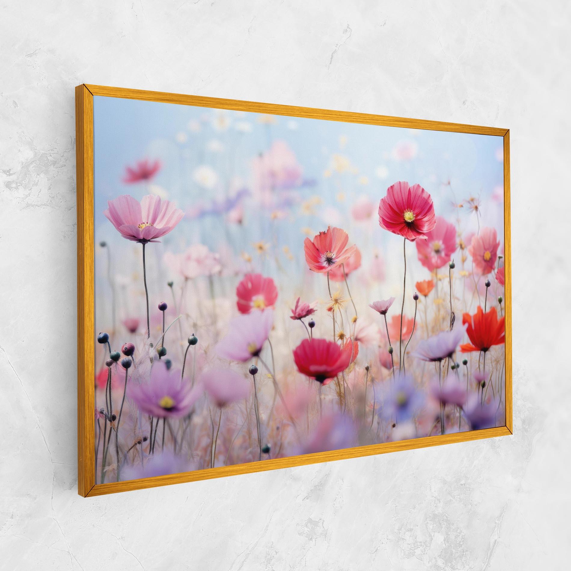 Leinwandbild Dreamy Sprig Pink Flower mockup 1