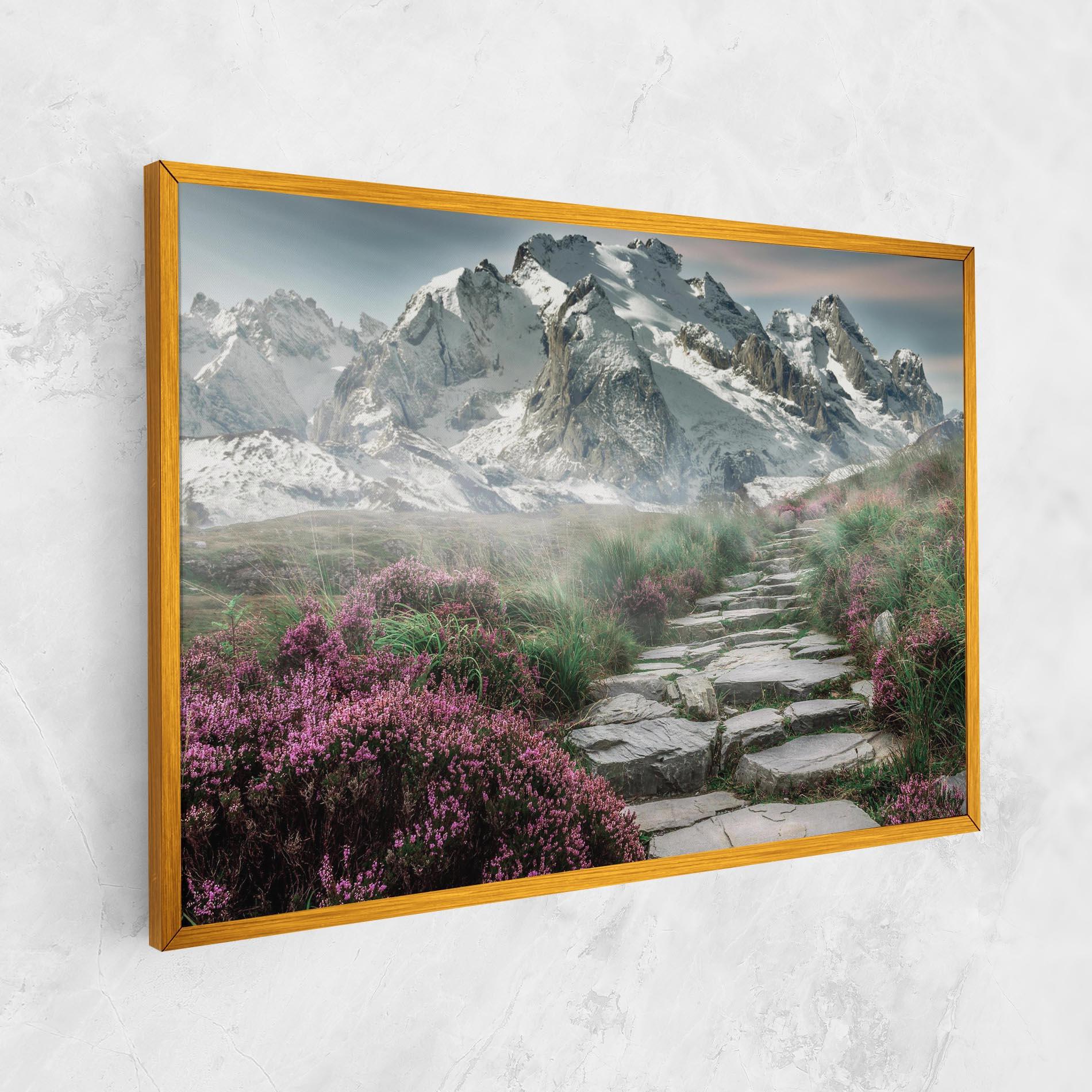 Leinwandbild Mountain Spring View mockup 1