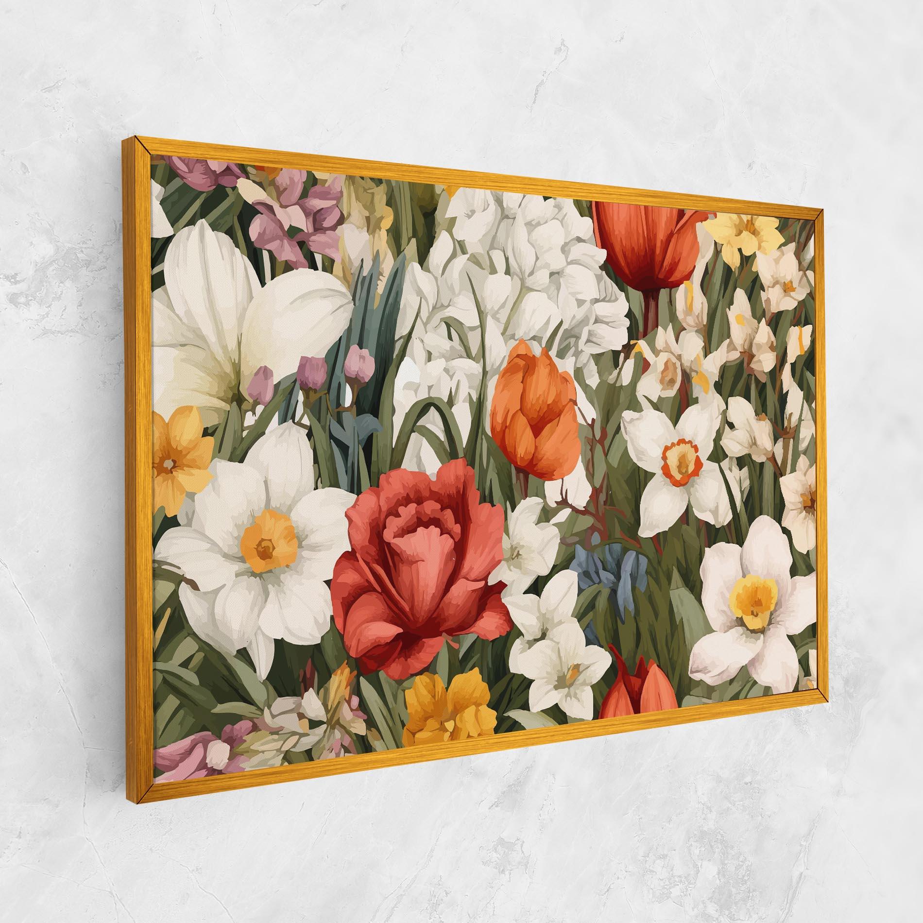 Leinwandbild Orange Red Spring mockup 1