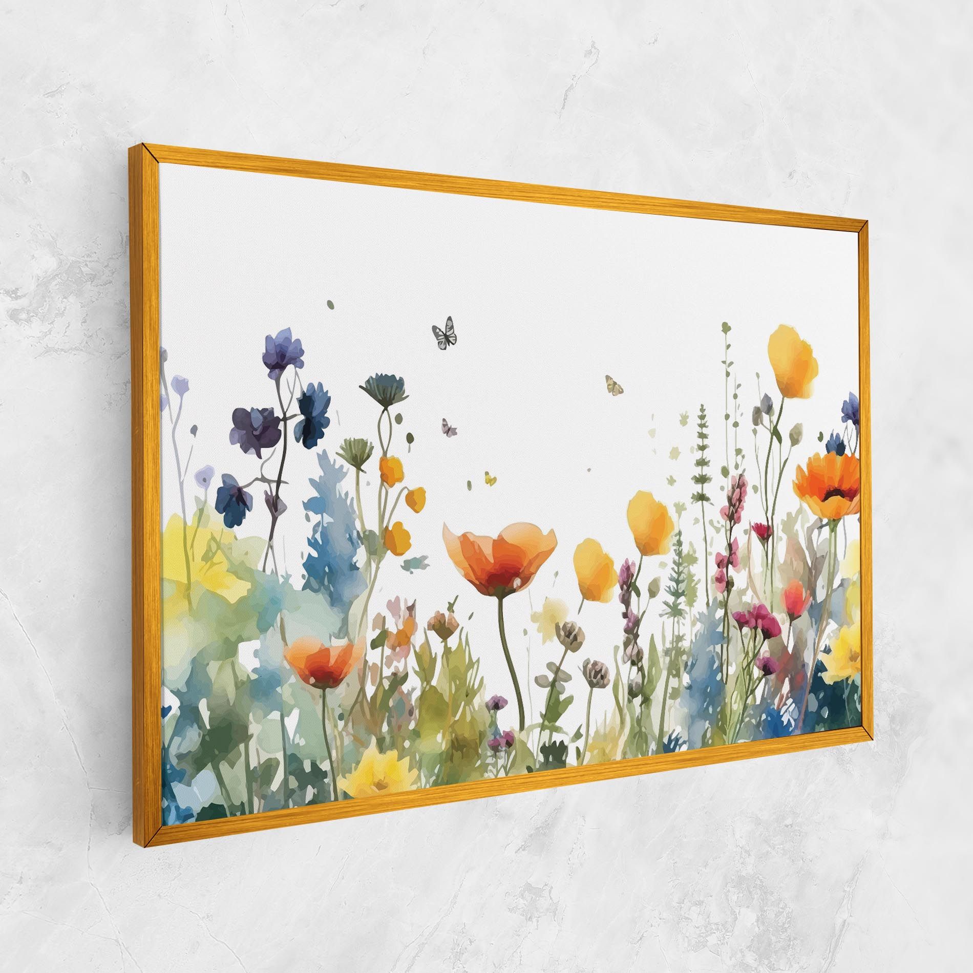 Watercolor Spring Flowers mockup 1