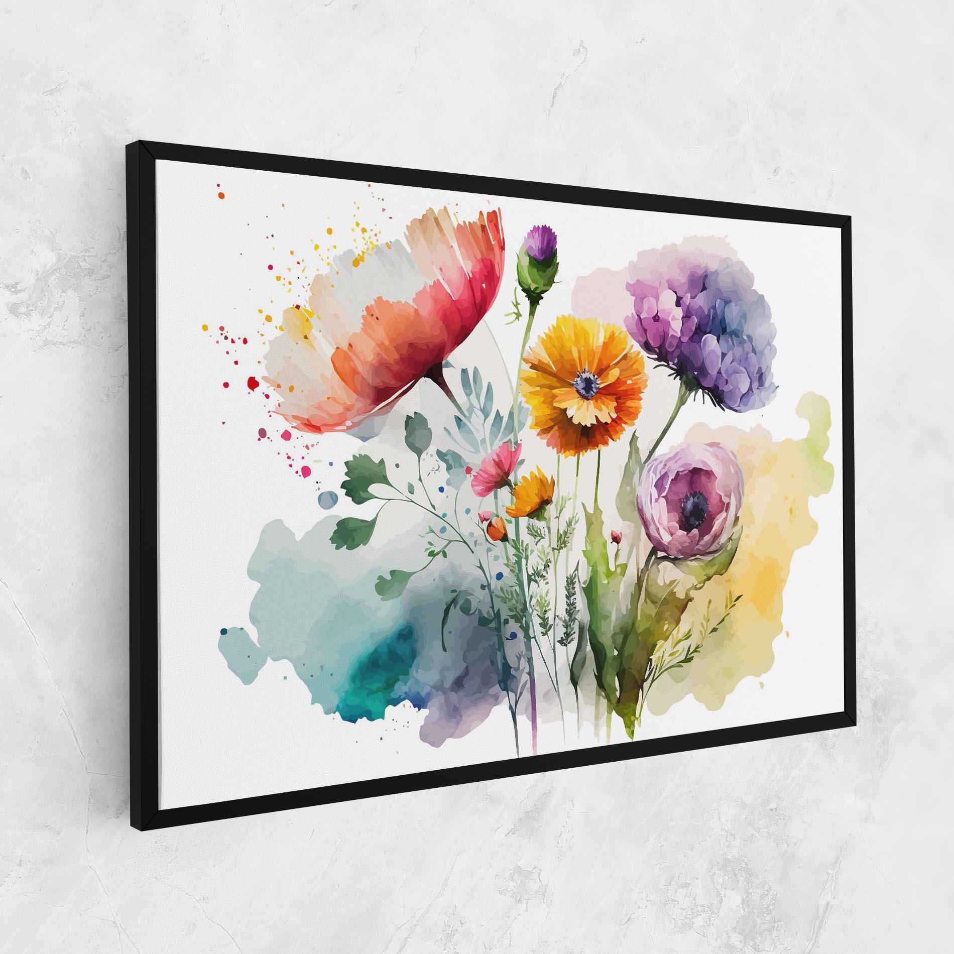 Leinwandbild Beautiful Spring Flowers mockup 1