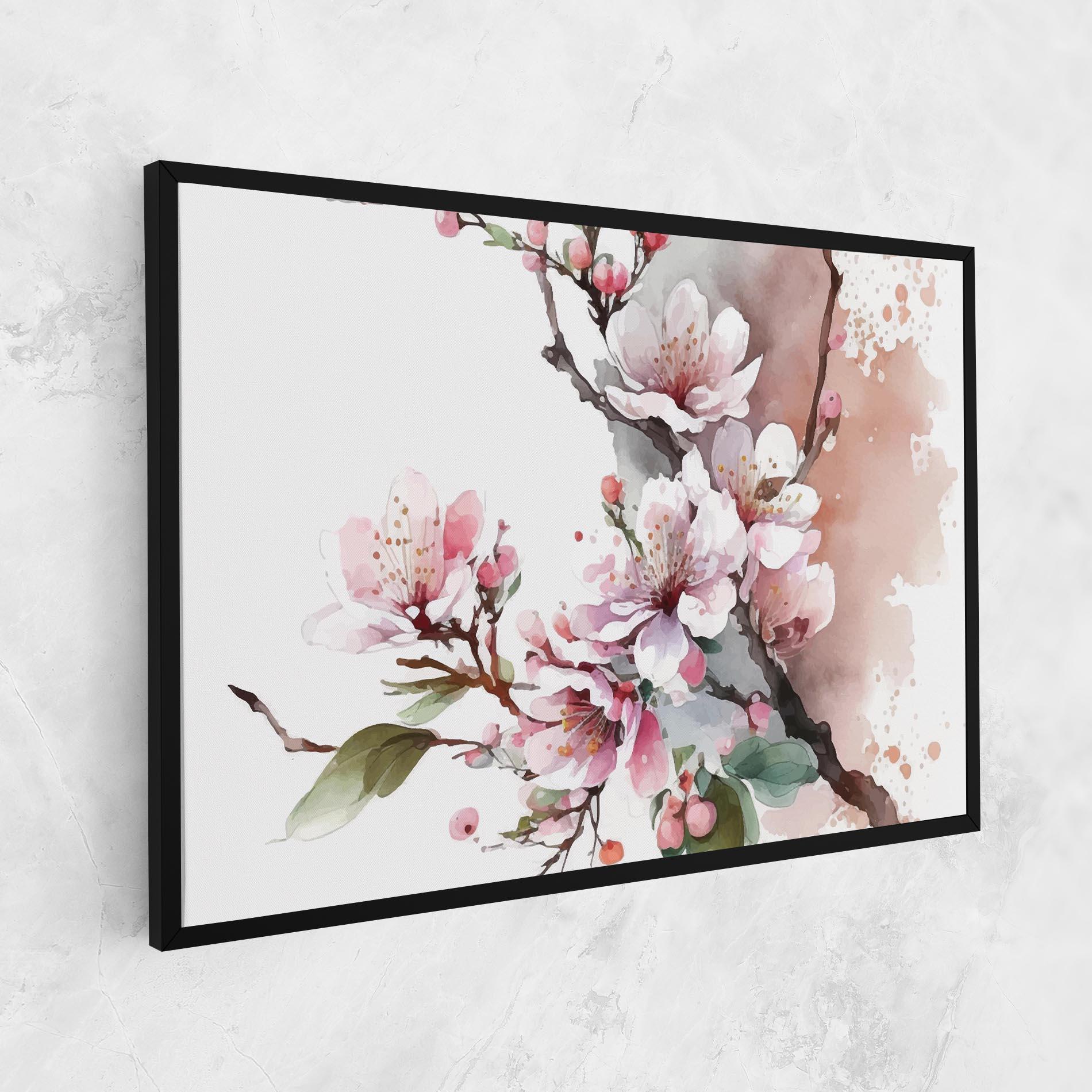 Leinwandbild Cherry Spring Flower mockup 1