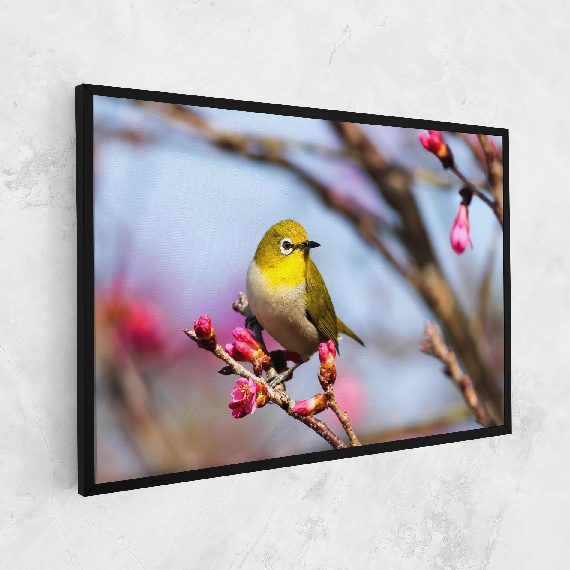 Leinwandbild Cute Pink Flower Buds mockup 1