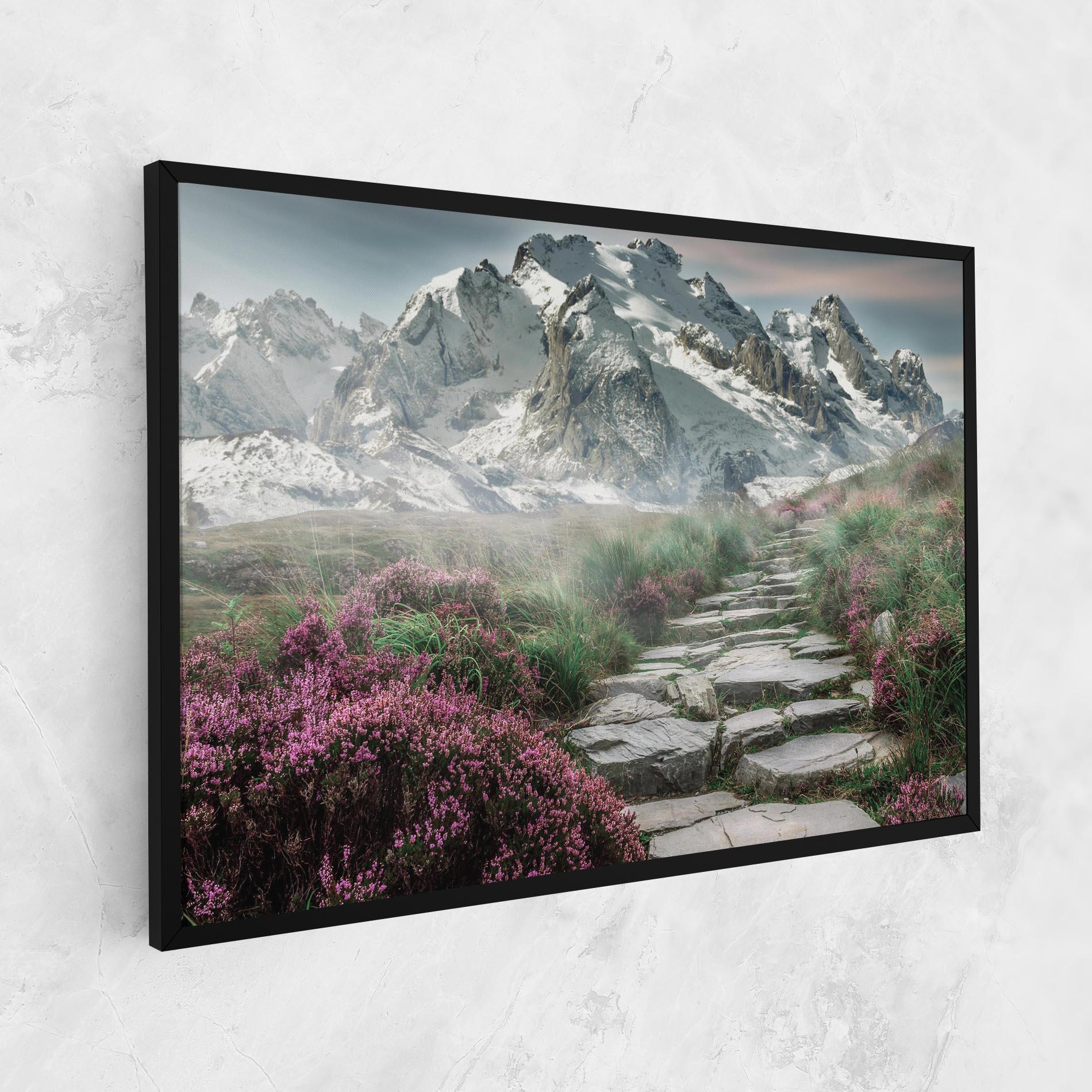 Leinwandbild Mountain Spring View mockup 1