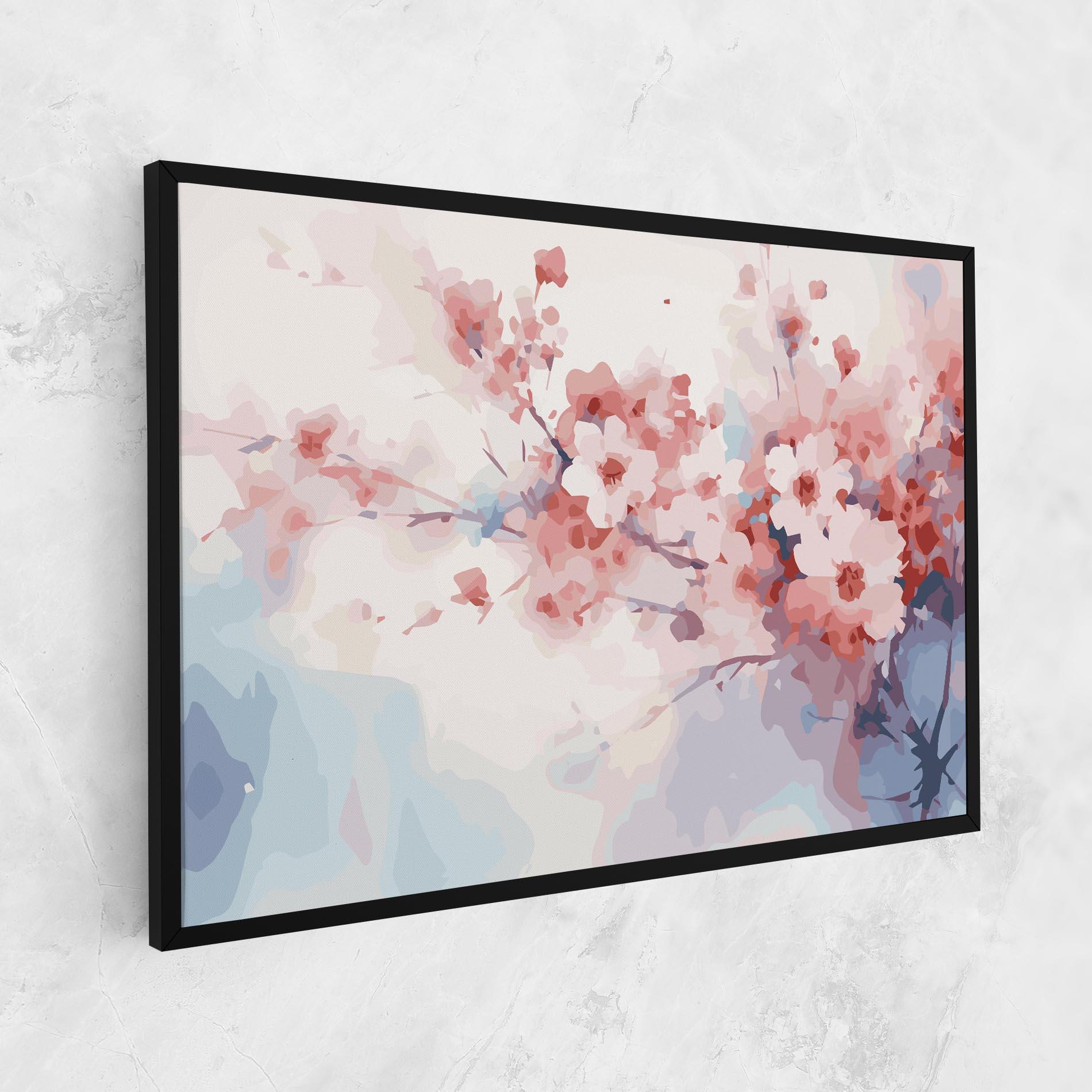 Leinwandbild Pastel Spring Flowers mockup 1