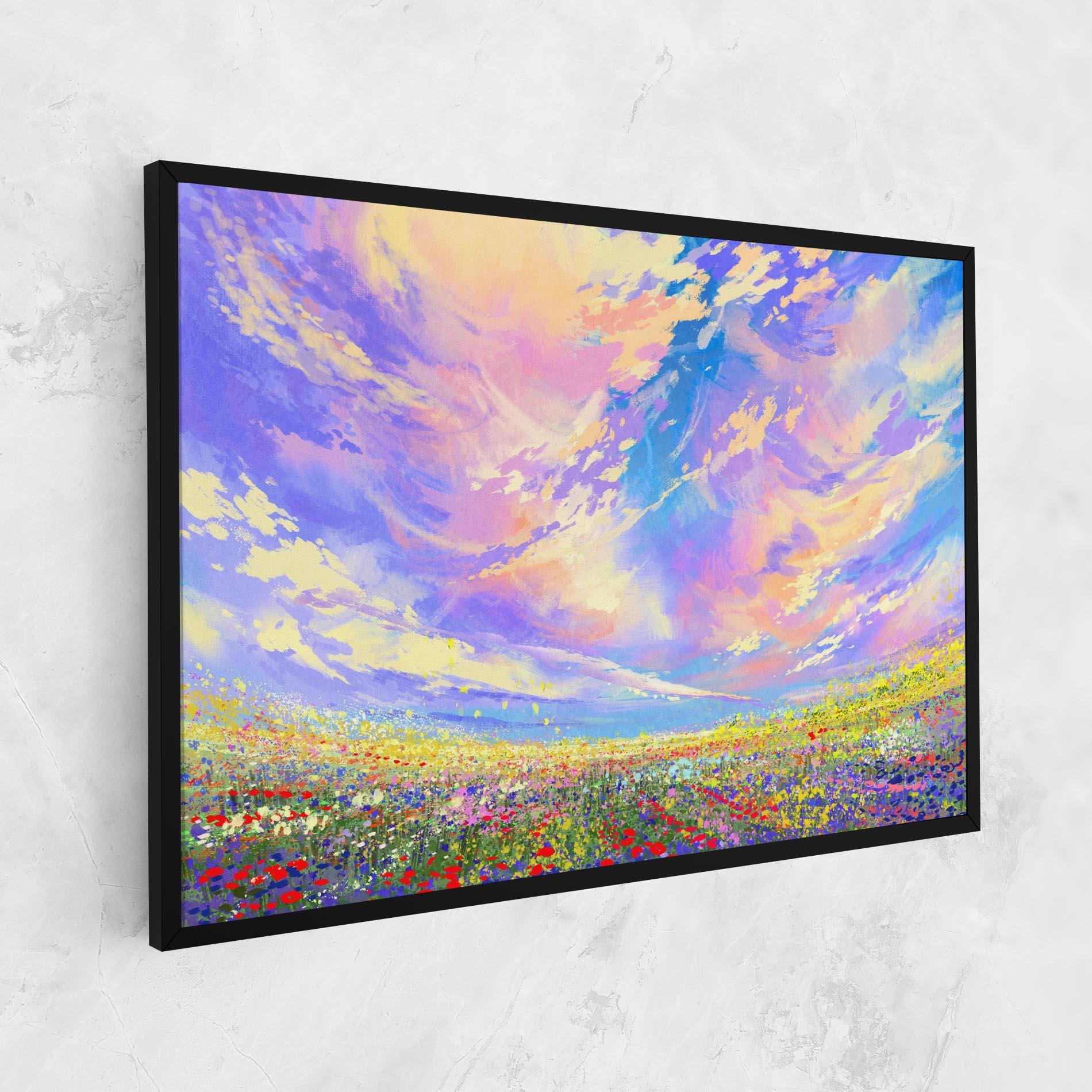 Leinwandbild Spring Field mockup 1