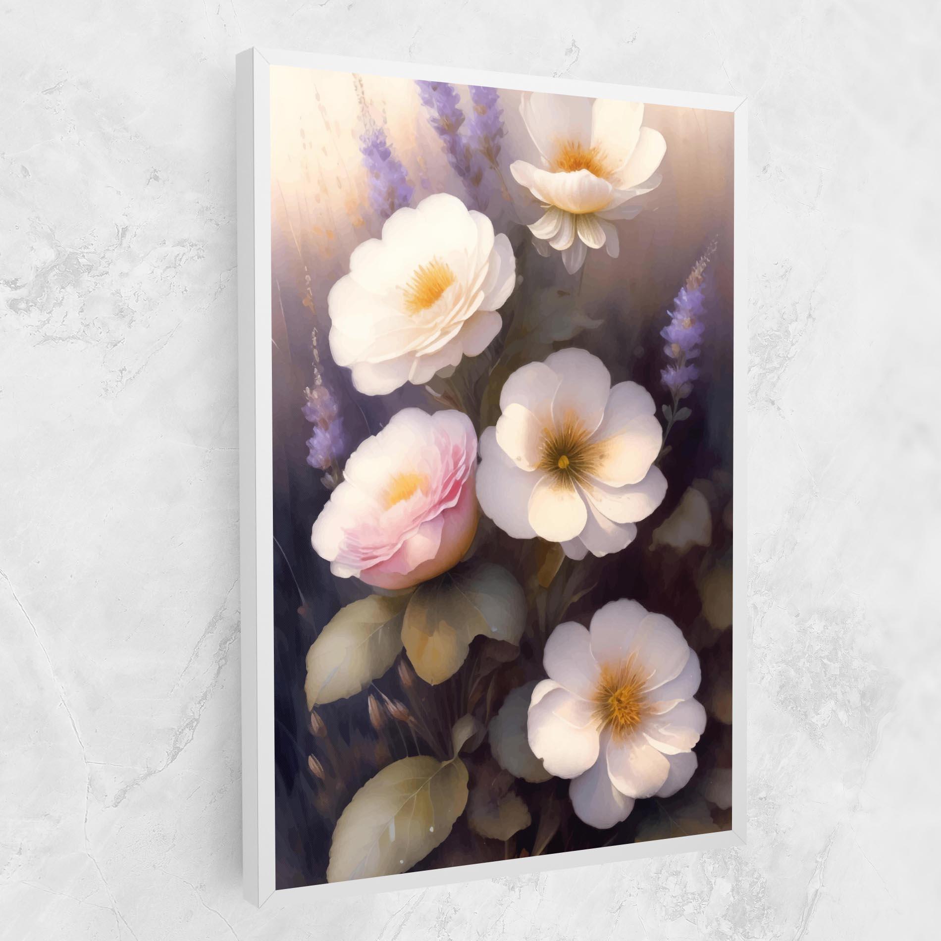 Leinwandbild Cream Flower Spring mockup 1