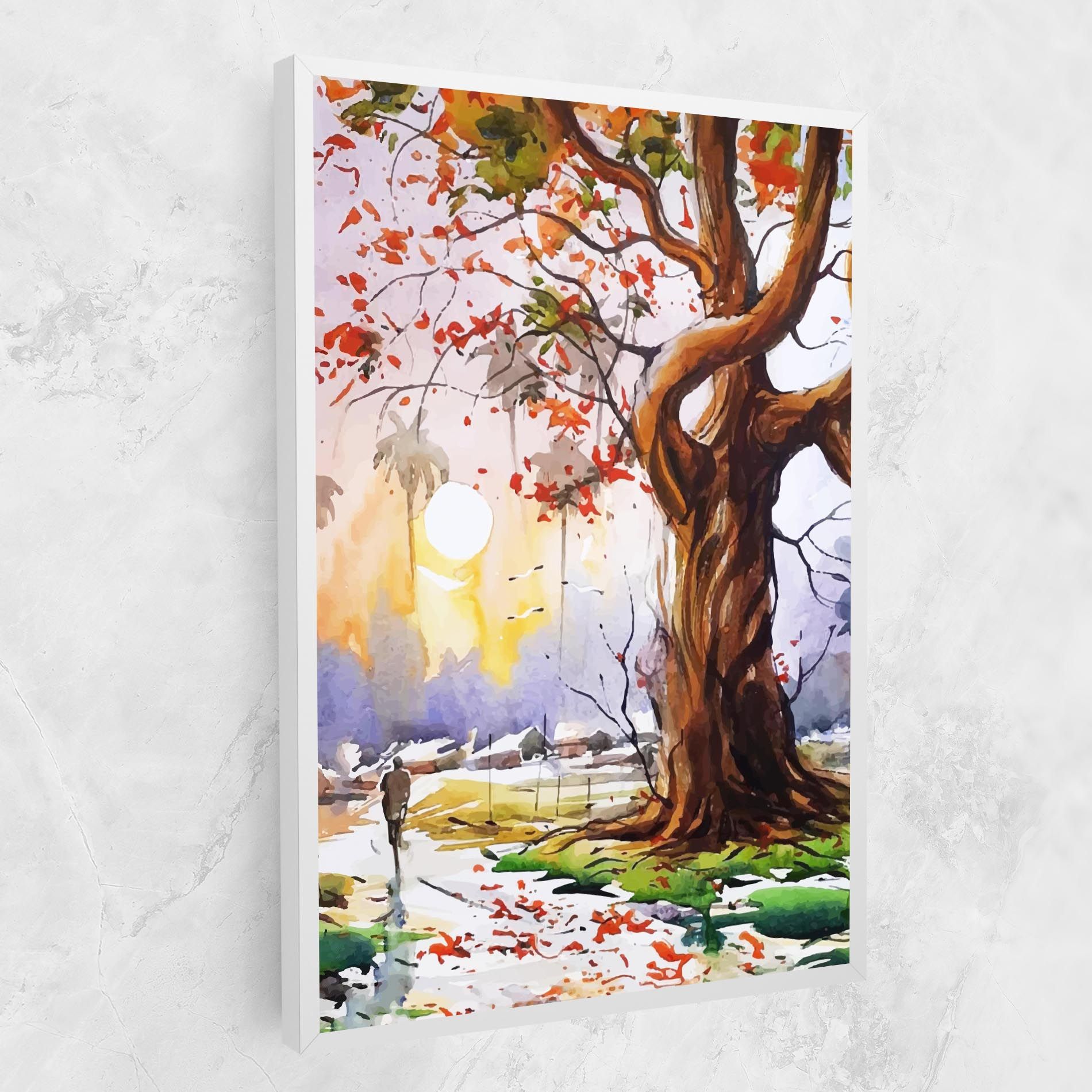 Watercolor Spring Tree mockup 1