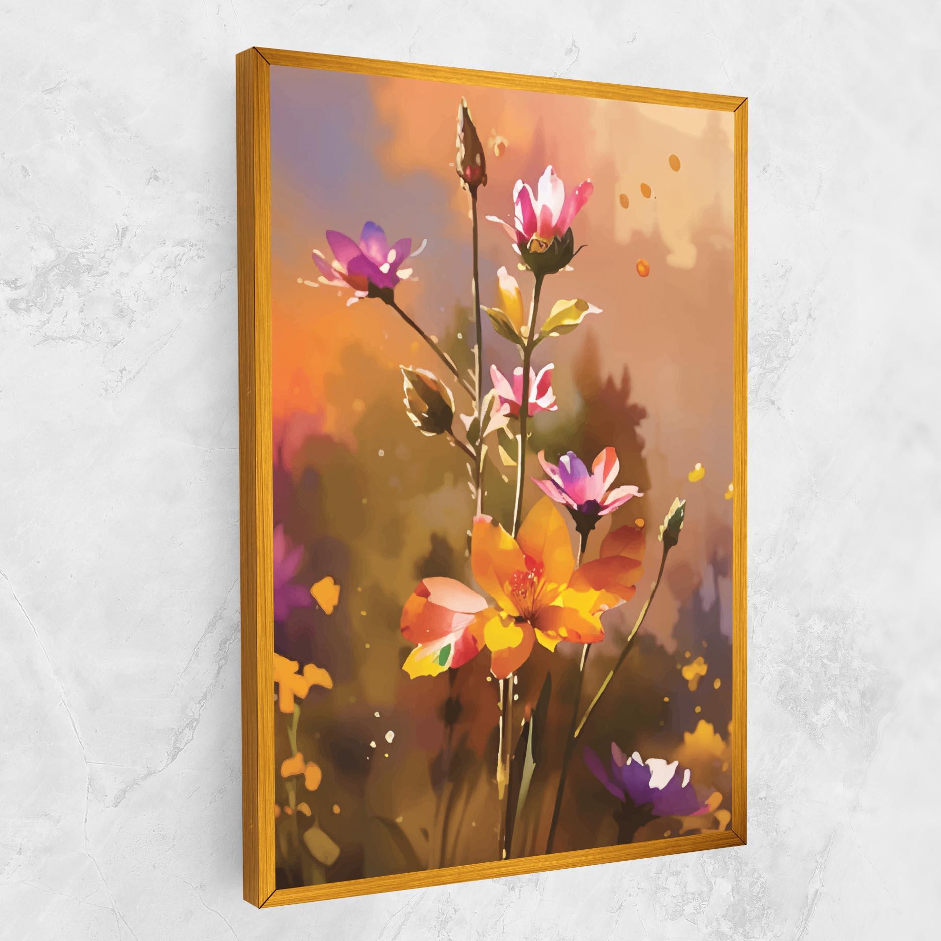 Leinwandbild Orange Pink Spring mockup 1