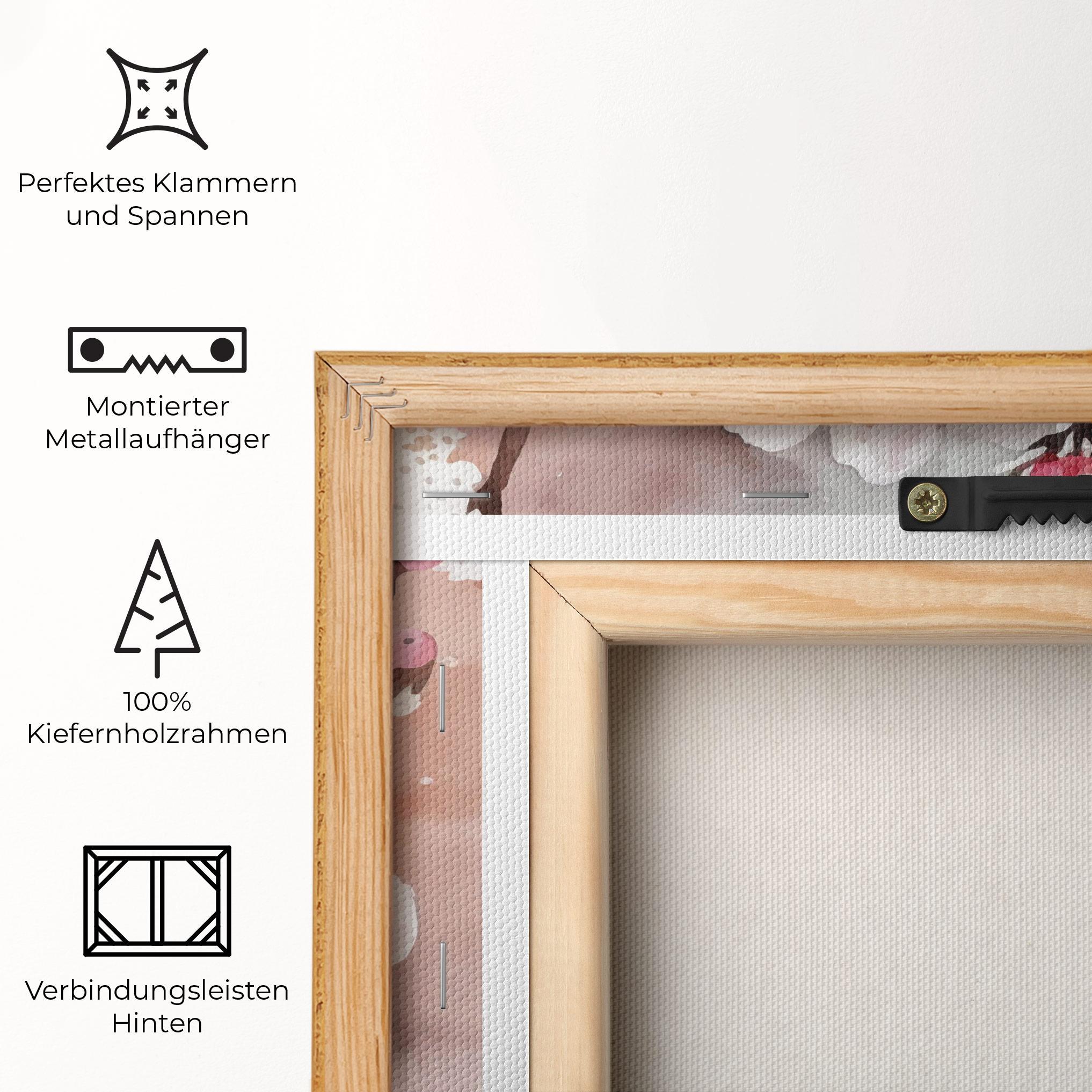 Leinwandbild Cherry Spring Flower mockup 5