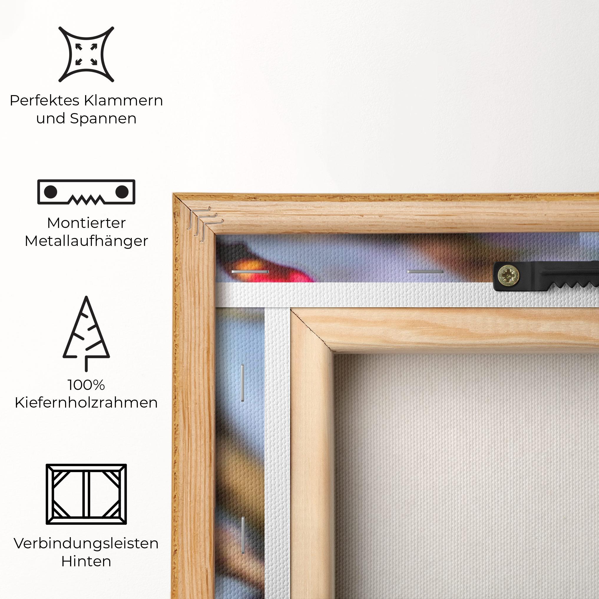 Leinwandbild Cute Pink Flower Buds mockup 5