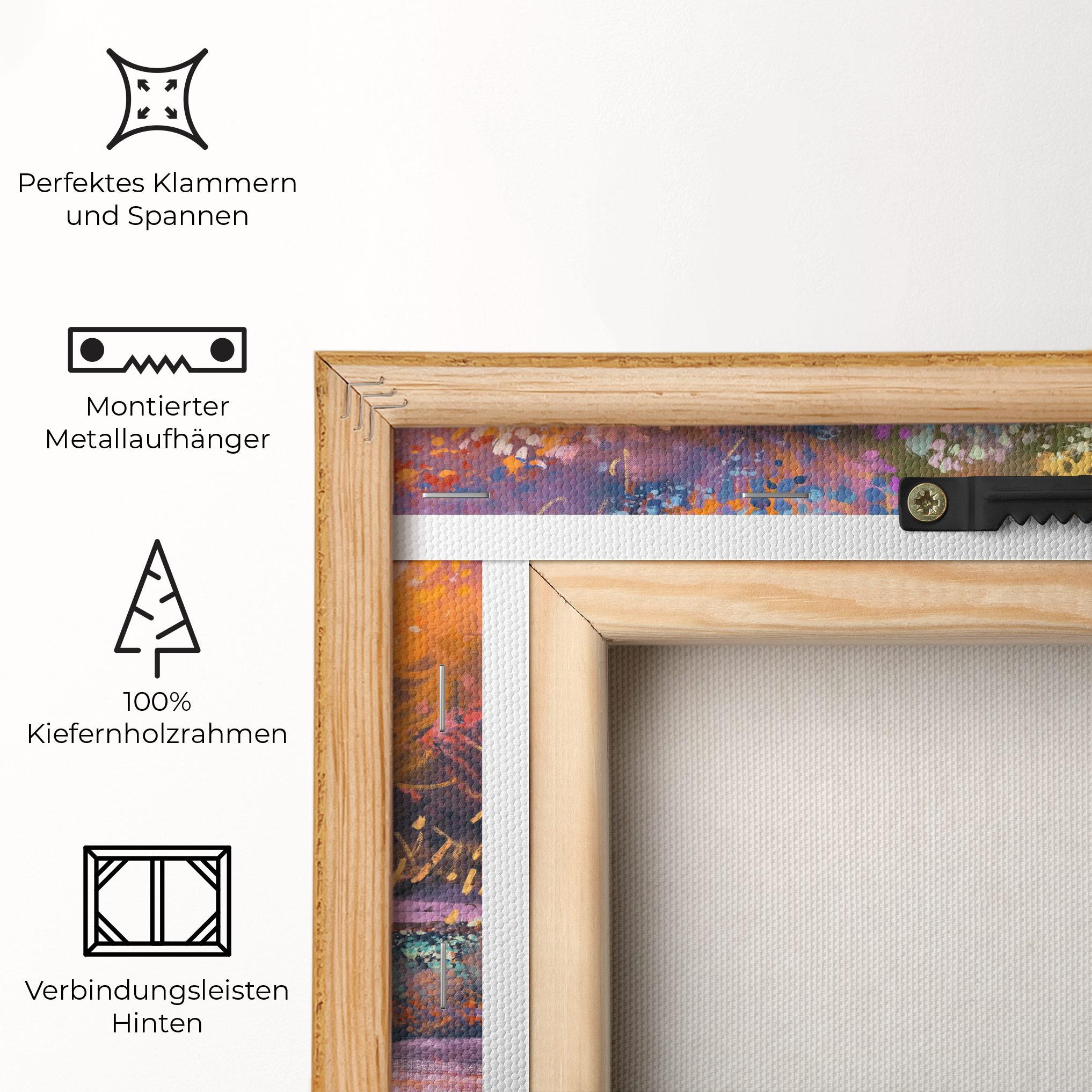 Leinwandbild Landscape Colorful Trees mockup 5